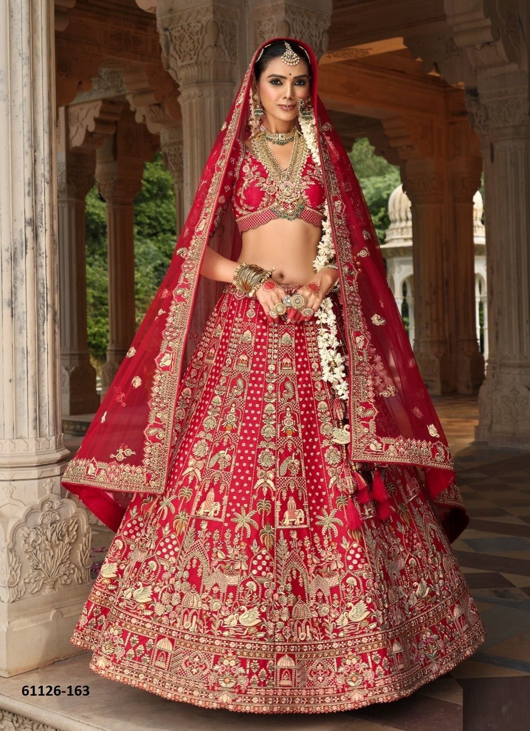 ANAARA BRIDAL WEAR 152-164 - Catalog # 61126 (Set of 12 Semi-Stitched Lehengas) MADE IN INDIA BY TATHASTU