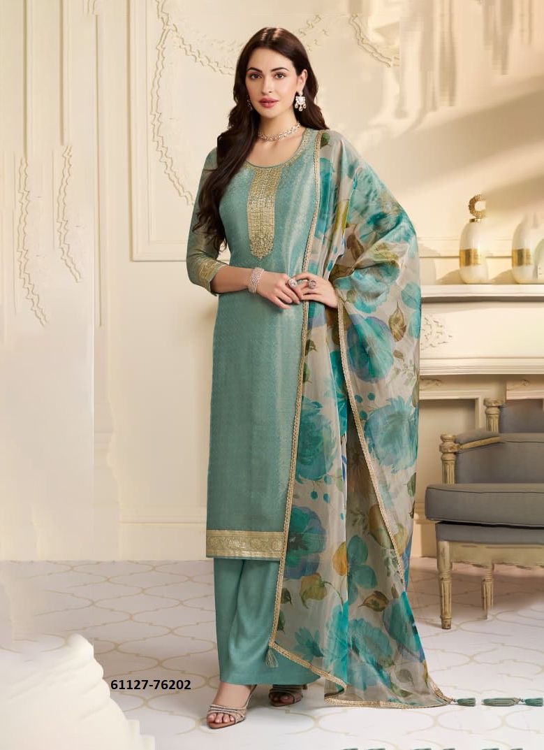 KANCHI - Catalog # 61127 (Set of 4 Semi-Stitched / Un-Stitched Suits) MADE IN INDIA BY VINAY FASHION LLP