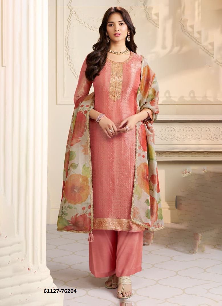KANCHI - Catalog # 61127 (Set of 4 Semi-Stitched / Un-Stitched Suits) MADE IN INDIA BY VINAY FASHION LLP