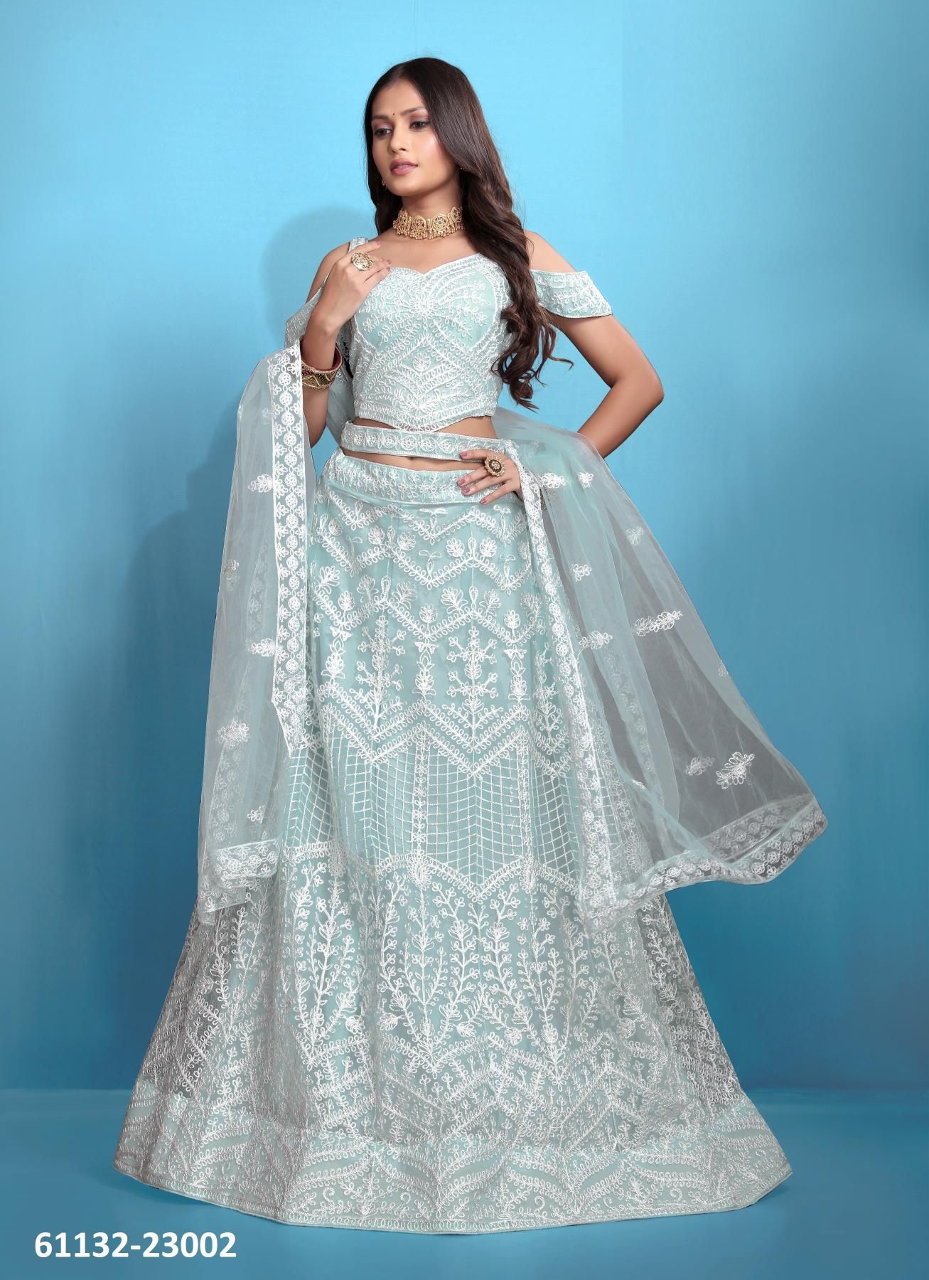SHRAVANI - Catalog # 61132 (Set of 7 Semi-Stitched Lehengas) MADE IN INDIA BY ZEEYA SHRAVANI - Catalog # 61132 (Set of 7 Semi-Stitched Lehengas) MADE IN INDIA BY ZEEYA