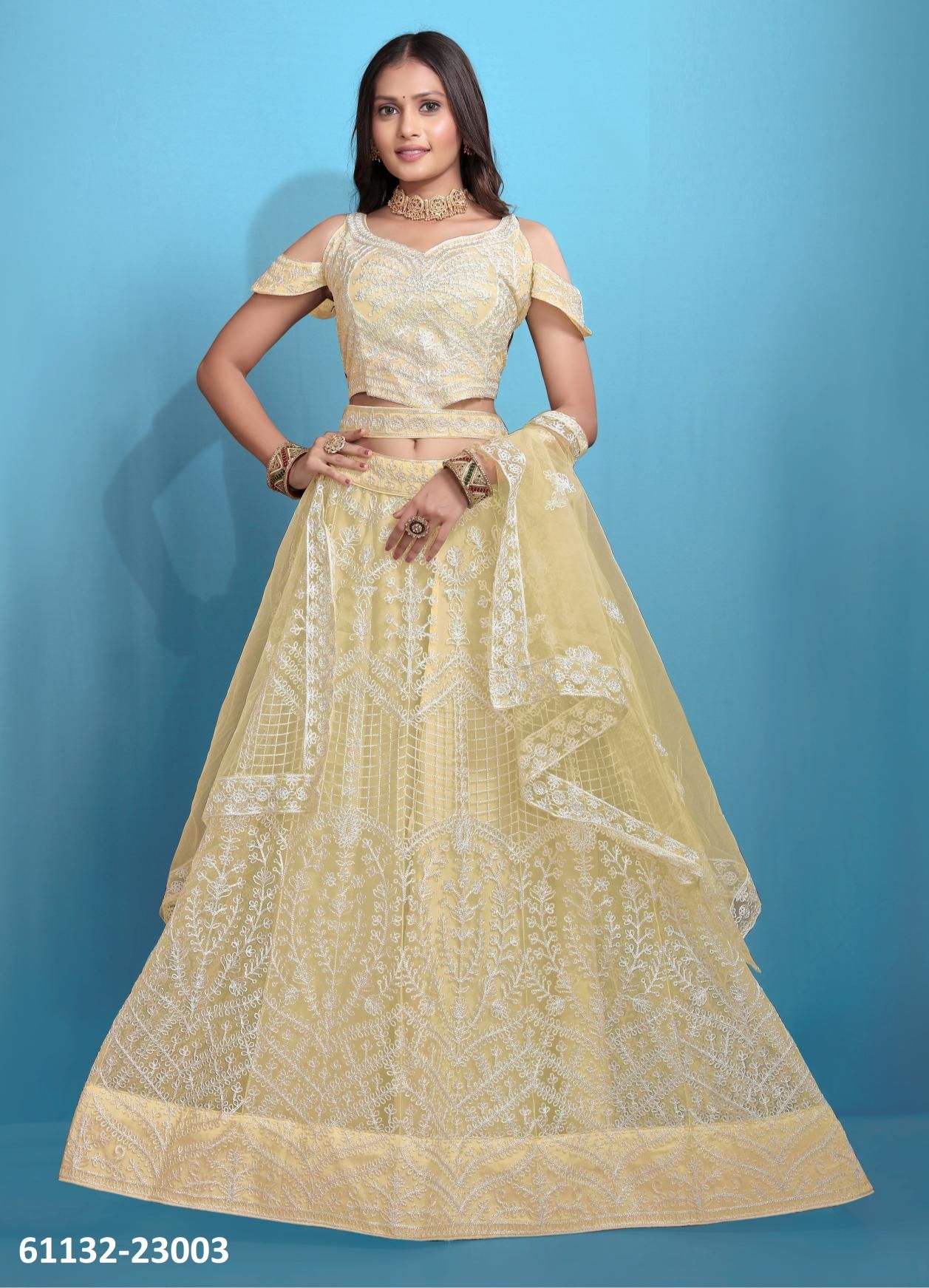 SHRAVANI - Catalog # 61132 (Set of 7 Semi-Stitched Lehengas) MADE IN INDIA BY ZEEYA SHRAVANI - Catalog # 61132 (Set of 7 Semi-Stitched Lehengas) MADE IN INDIA BY ZEEYA
