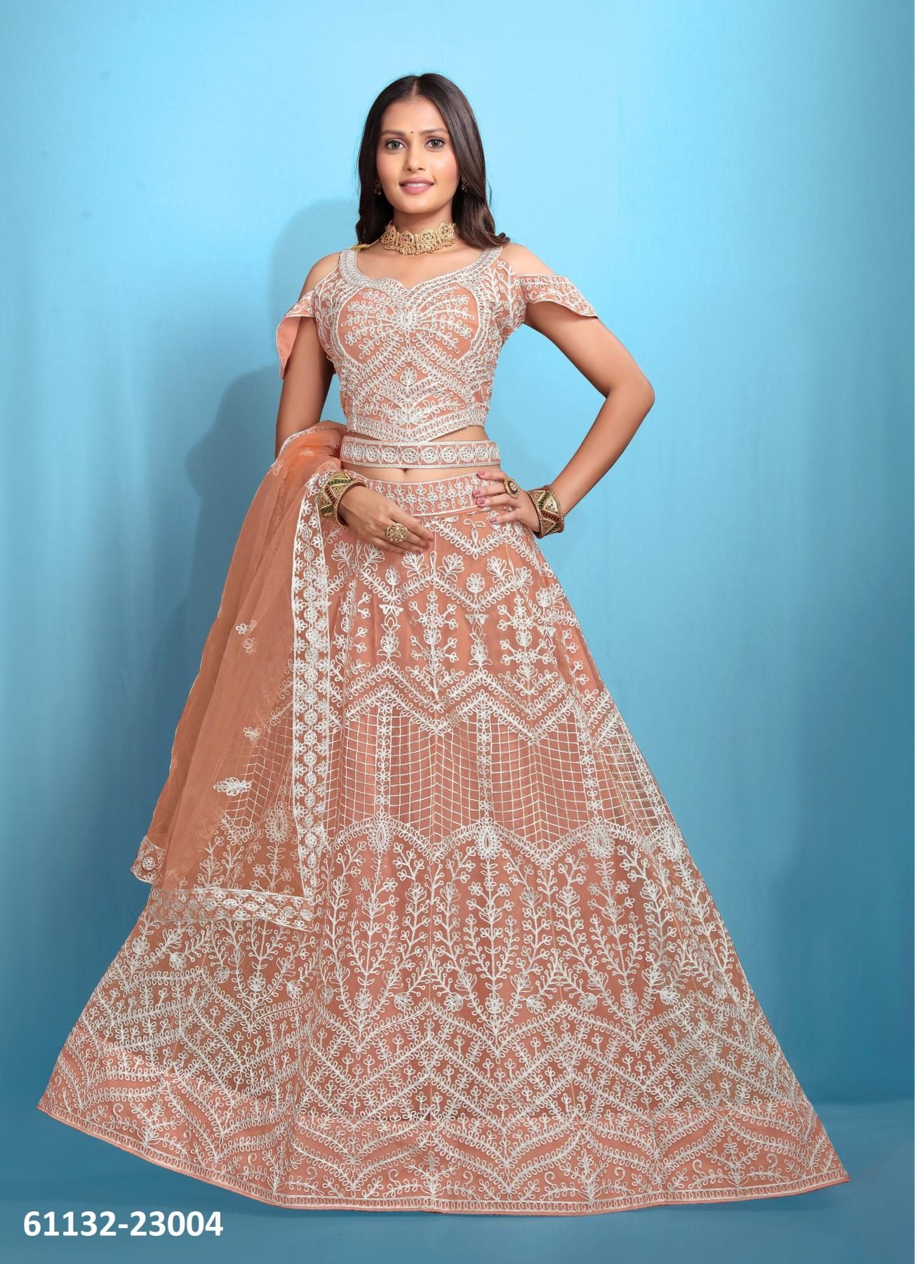 SHRAVANI - Catalog # 61132 (Set of 7 Semi-Stitched Lehengas) MADE IN INDIA BY ZEEYA SHRAVANI - Catalog # 61132 (Set of 7 Semi-Stitched Lehengas) MADE IN INDIA BY ZEEYA
