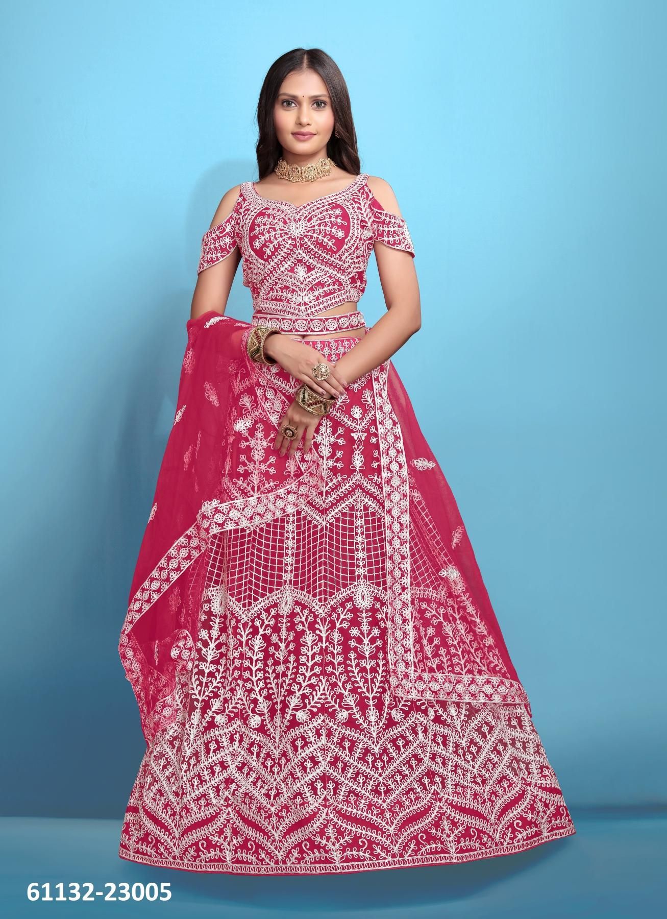 SHRAVANI - Catalog # 61132 (Set of 7 Semi-Stitched Lehengas) MADE IN INDIA BY ZEEYA SHRAVANI - Catalog # 61132 (Set of 7 Semi-Stitched Lehengas) MADE IN INDIA BY ZEEYA