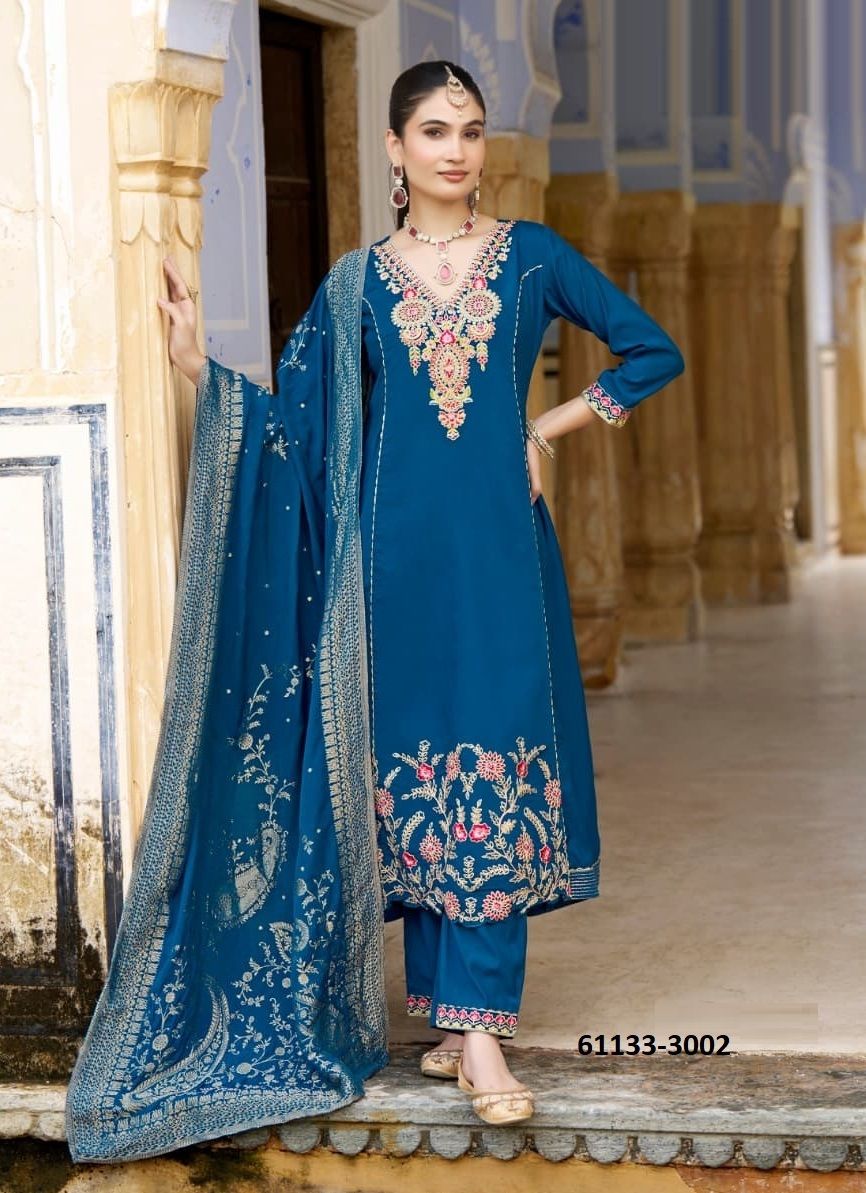 KALISHKA 3 - Catalog # 61133 (Set of 4 Readymade Salwar Suits) MADE IN INDIA BY KARISSA