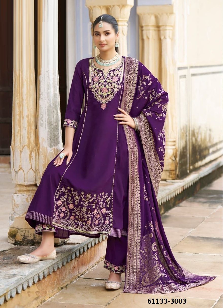 KALISHKA 3 - Catalog # 61133 (Set of 4 Readymade Salwar Suits) MADE IN INDIA BY KARISSA