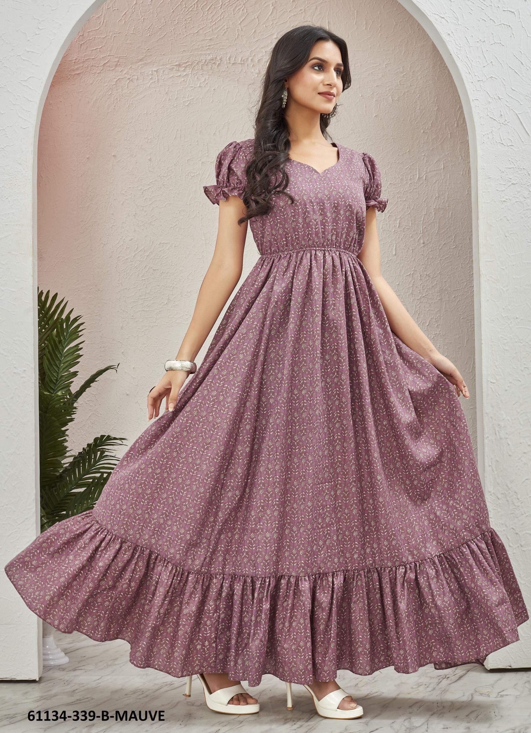 STYLI - Catalog # 61134 (Set of 2 Readymade Women's Kurtis / Tops) MADE IN INDIA BY CHANSI TRENDZ