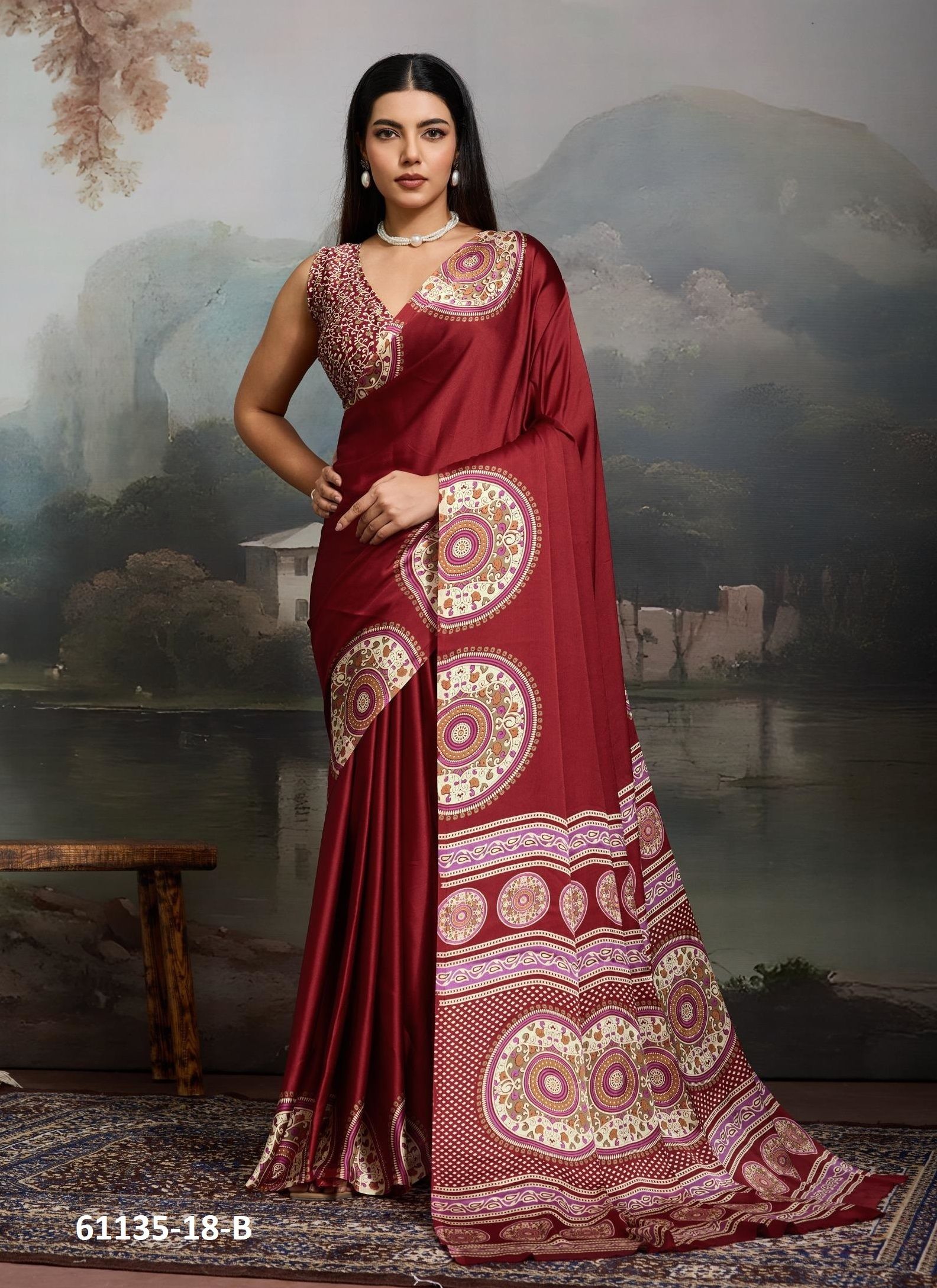 PURE AJRAKH PRINT 18 - Catalog # 61135 (Set of 6 Sarees) MADE IN INDIA BY RAJTEX FABRICS PURE AJRAKH PRINT 18 - Catalog # 61135 (Set of 6 Sarees) MADE IN INDIA BY RAJTEX FABRICS