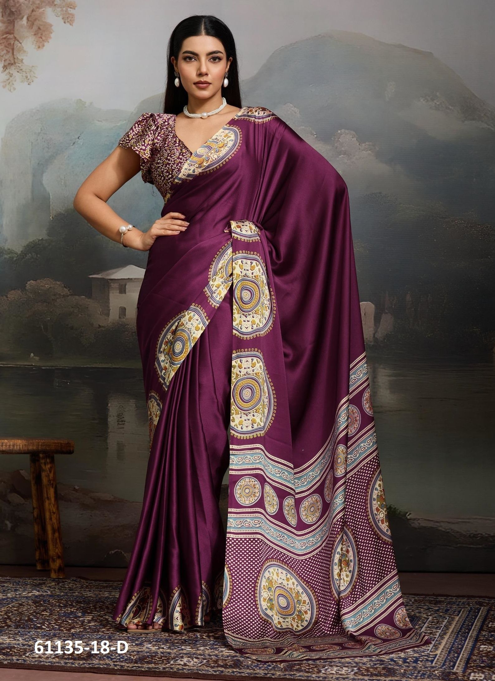 PURE AJRAKH PRINT 18 - Catalog # 61135 (Set of 6 Sarees) MADE IN INDIA BY RAJTEX FABRICS PURE AJRAKH PRINT 18 - Catalog # 61135 (Set of 6 Sarees) MADE IN INDIA BY RAJTEX FABRICS
