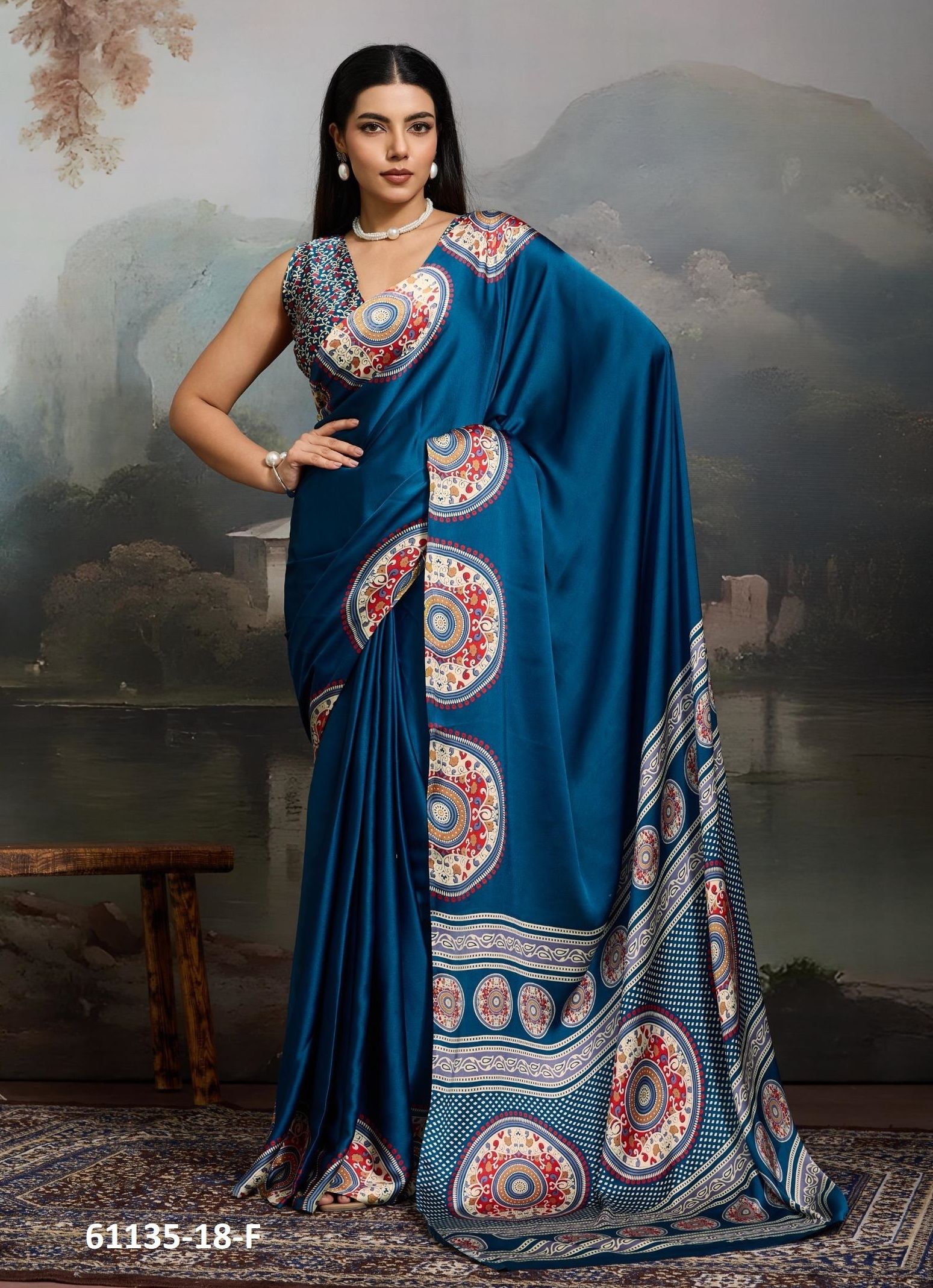 PURE AJRAKH PRINT 18 - Catalog # 61135 (Set of 6 Sarees) MADE IN INDIA BY RAJTEX FABRICS PURE AJRAKH PRINT 18 - Catalog # 61135 (Set of 6 Sarees) MADE IN INDIA BY RAJTEX FABRICS
