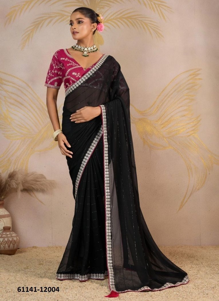 JIYA - Catalog # 61141 (Set of 8 Sarees) MADE IN INDIA BY SUMA DESIGNER