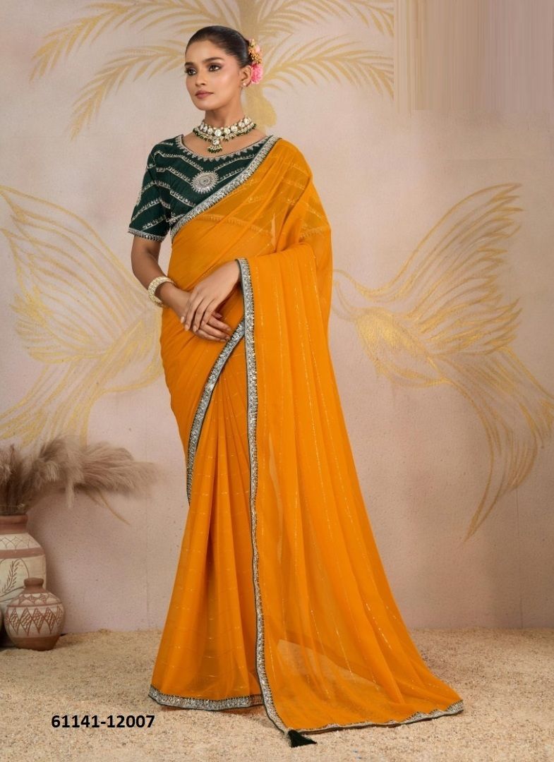 JIYA - Catalog # 61141 (Set of 8 Sarees) MADE IN INDIA BY SUMA DESIGNER