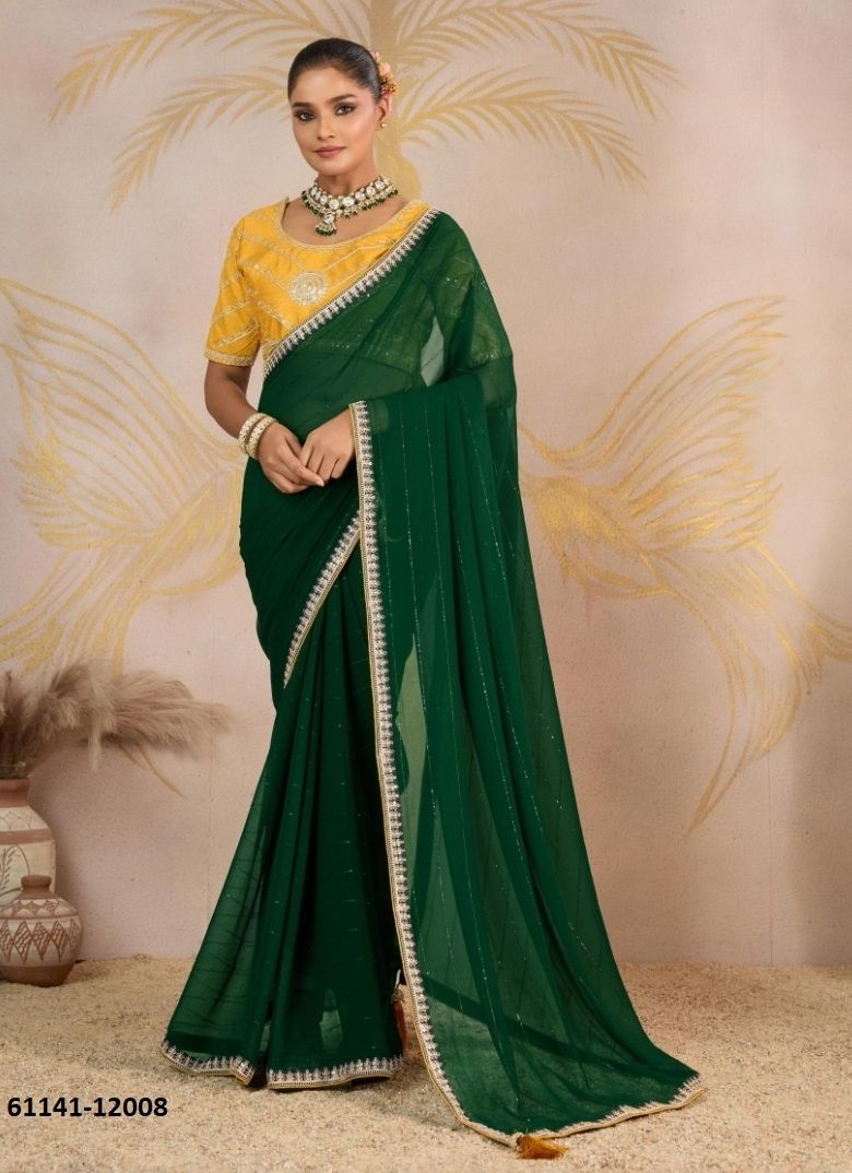 JIYA - Catalog # 61141 (Set of 8 Sarees) MADE IN INDIA BY SUMA DESIGNER