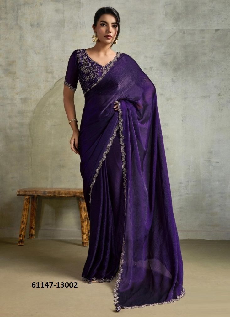 AMELIA - Catalog # 61147 (Set of 8 Sarees) MADE IN INDIA BY SUMA DESIGNER