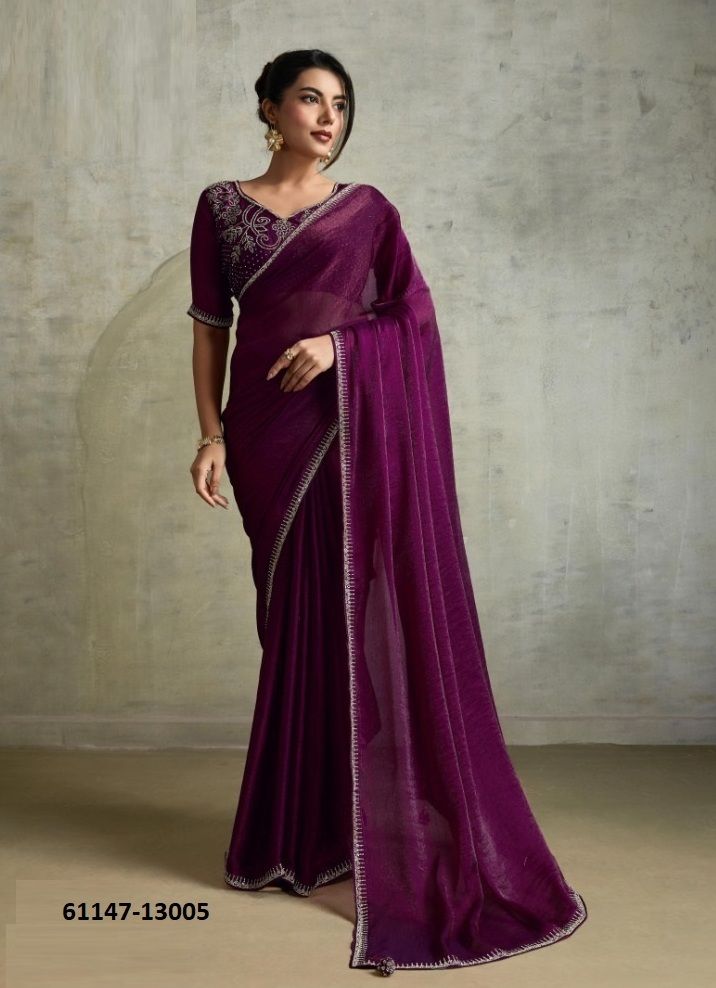 AMELIA - Catalog # 61147 (Set of 8 Sarees) MADE IN INDIA BY SUMA DESIGNER