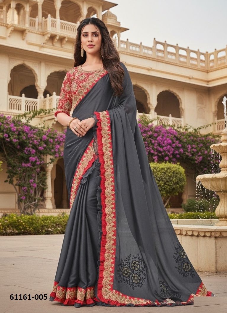 RUBY - Catalog # 61161 (Set of 12 Sarees) MADE IN INDIA BY MAHOTSAV RUBY - Catalog # 61161 (Set of 12 Sarees) MADE IN INDIA BY MAHOTSAV