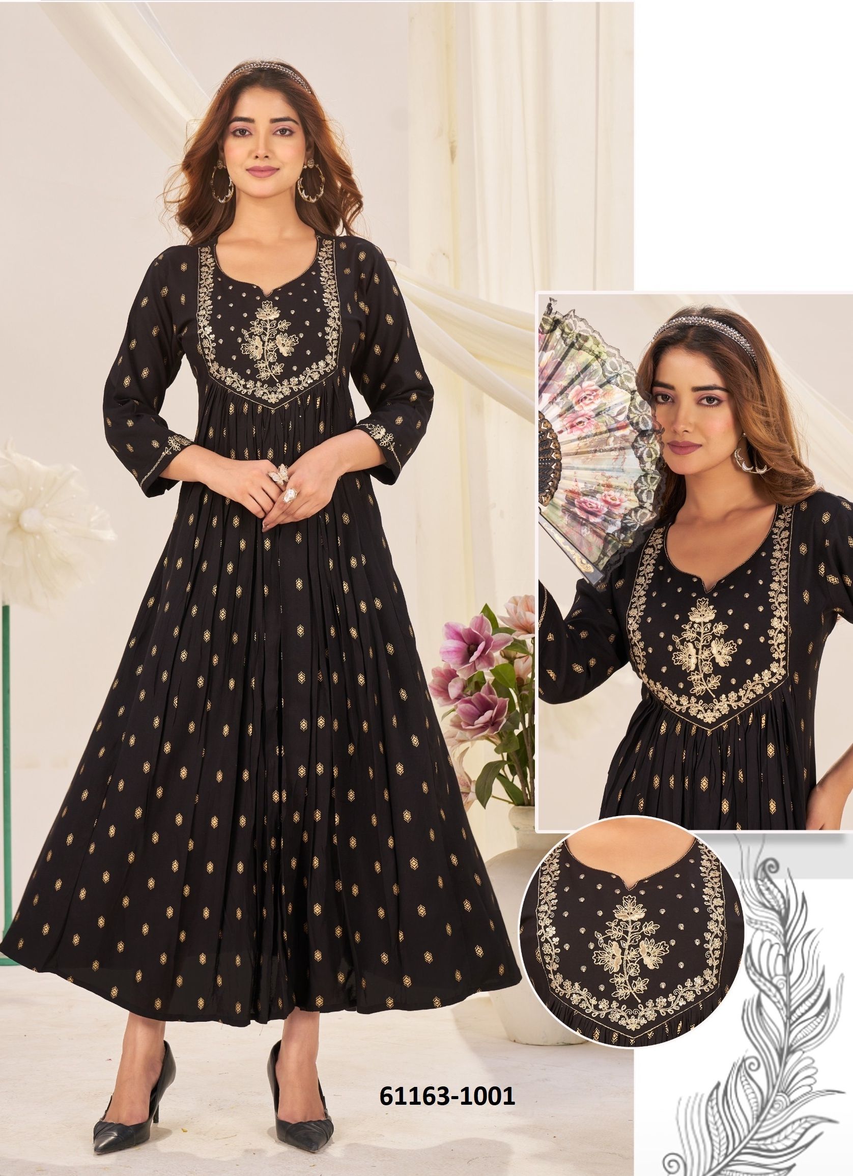 VAANI - Catalog # 61163 (Set of 4 Readymade Women's Kurtis / Tops) MADE IN INDIA BY BLUE HILLS VAANI - Catalog # 61163 (Set of 4 Readymade Women's Kurtis / Tops) MADE IN INDIA BY BLUE HILLS
