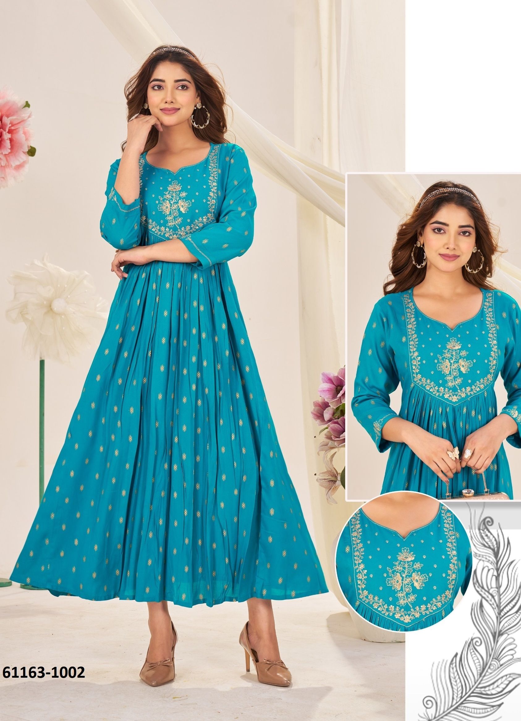 VAANI - Catalog # 61163 (Set of 4 Readymade Women's Kurtis / Tops) MADE IN INDIA BY BLUE HILLS VAANI - Catalog # 61163 (Set of 4 Readymade Women's Kurtis / Tops) MADE IN INDIA BY BLUE HILLS