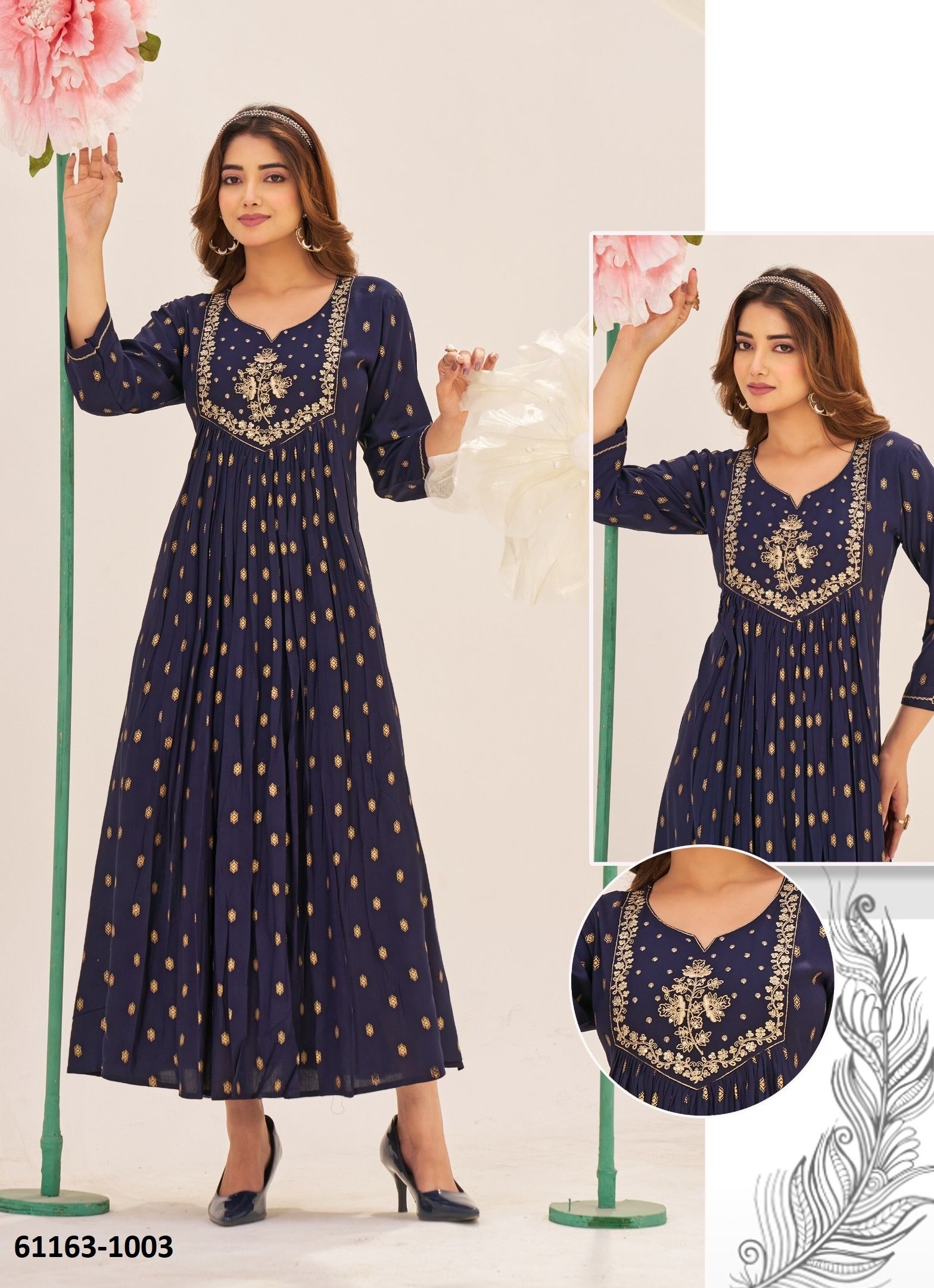 VAANI - Catalog # 61163 (Set of 4 Readymade Women's Kurtis / Tops) MADE IN INDIA BY BLUE HILLS VAANI - Catalog # 61163 (Set of 4 Readymade Women's Kurtis / Tops) MADE IN INDIA BY BLUE HILLS