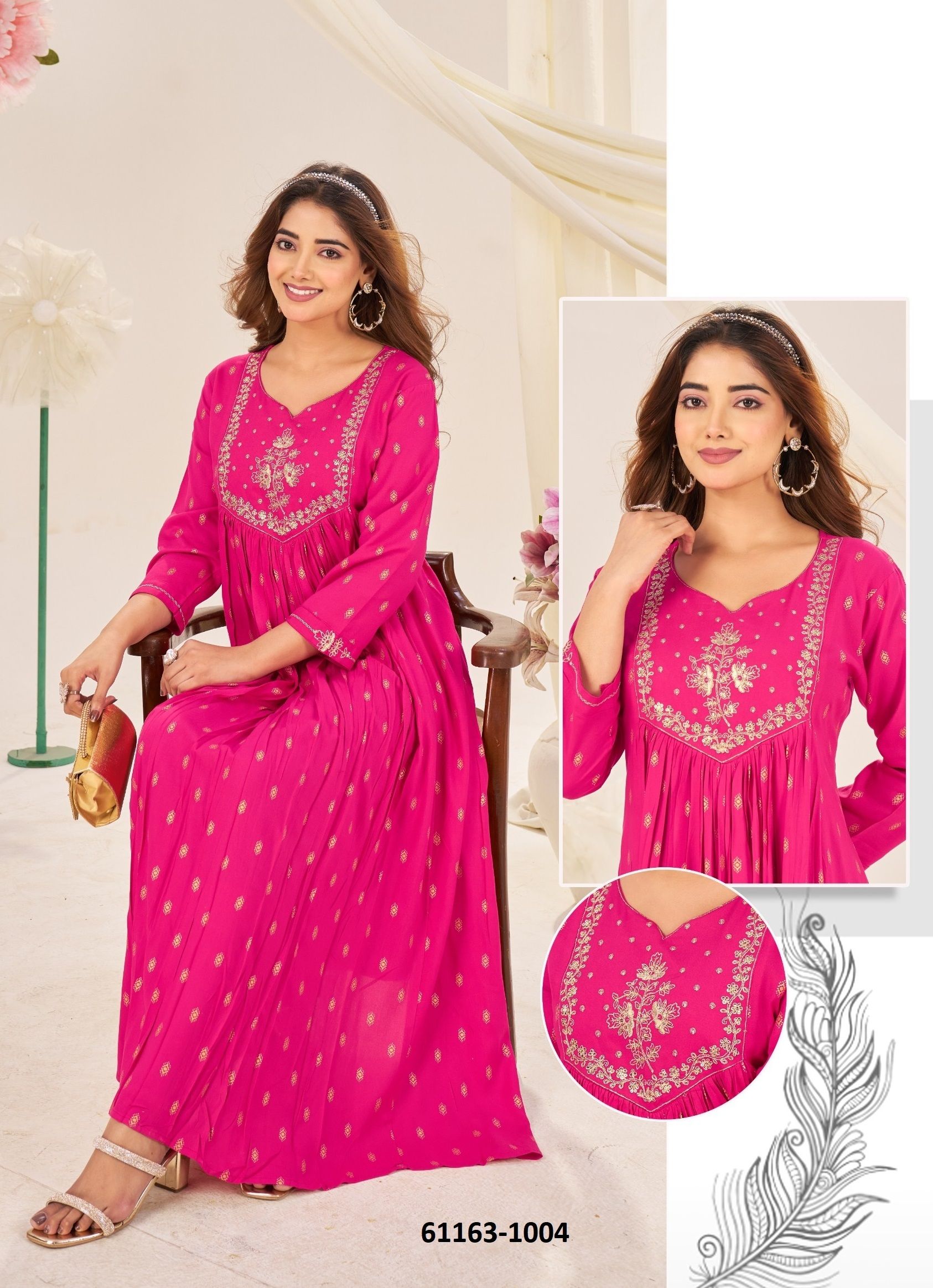 VAANI - Catalog # 61163 (Set of 4 Readymade Women's Kurtis / Tops) MADE IN INDIA BY BLUE HILLS VAANI - Catalog # 61163 (Set of 4 Readymade Women's Kurtis / Tops) MADE IN INDIA BY BLUE HILLS