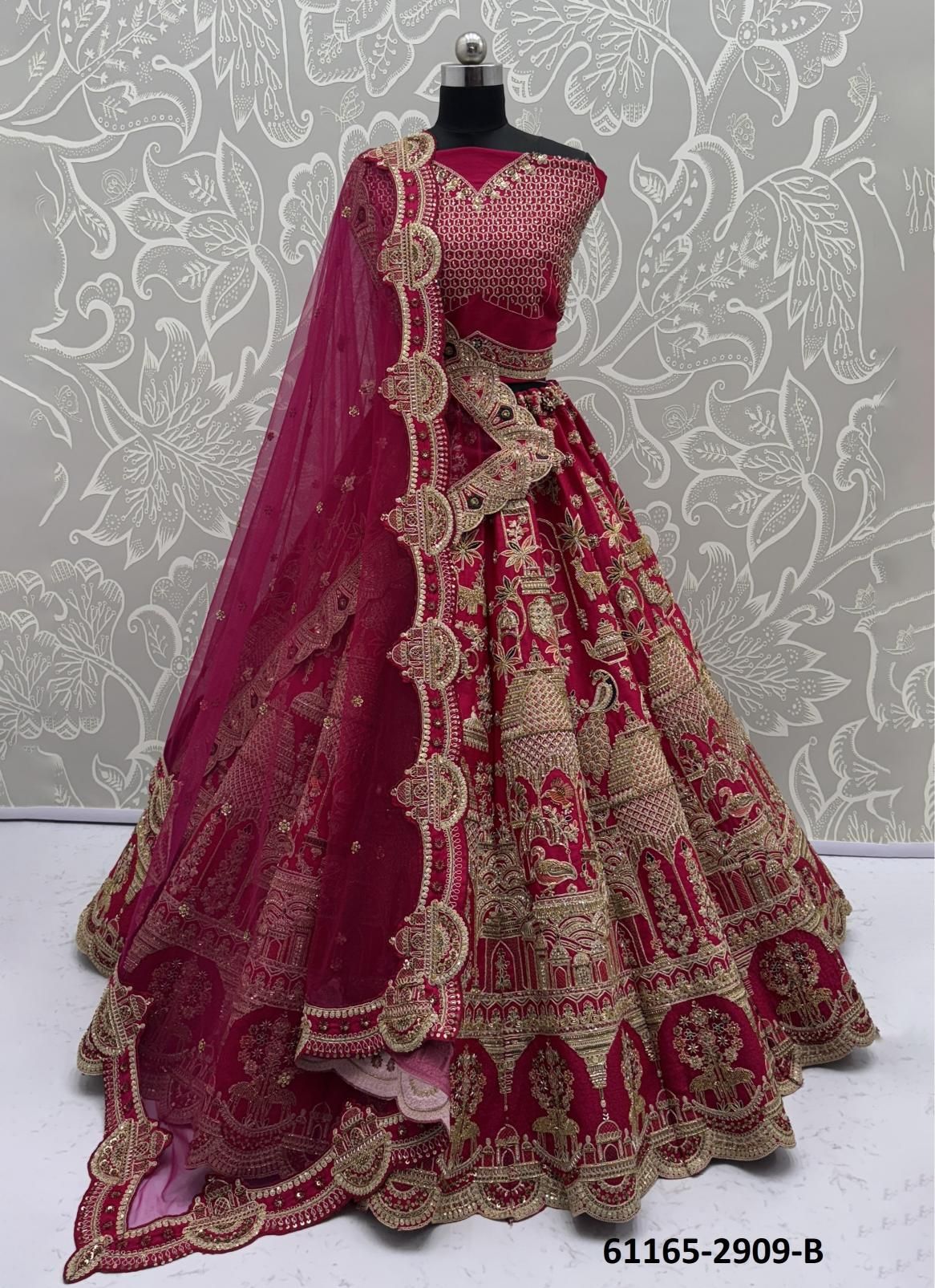 SERIES 2908-2916 - Catalog # 61165 (Set of 29 Semi-Stitched Lehengas) MADE IN INDIA BY DESI MUSE