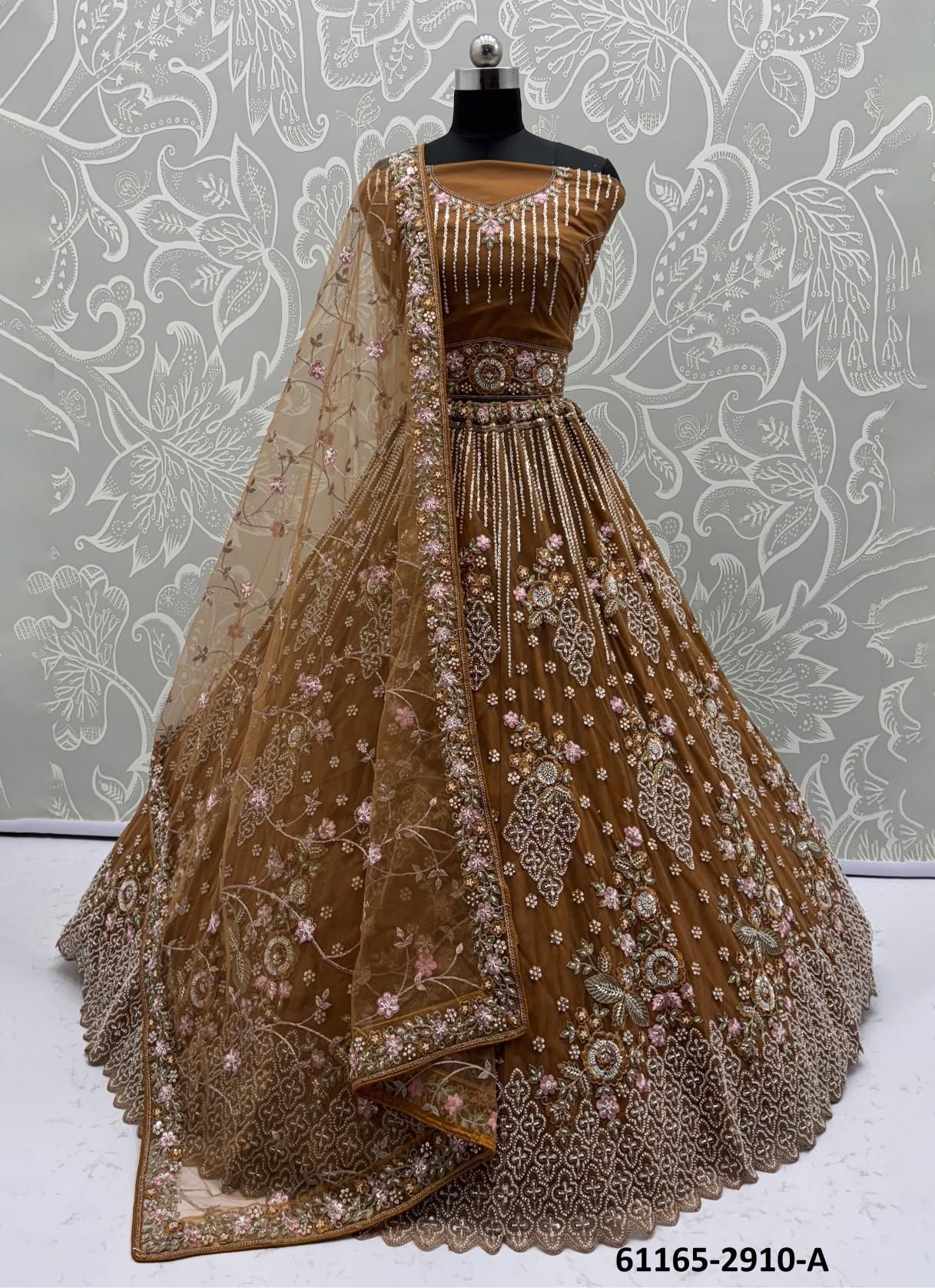 SERIES 2908-2916 - Catalog # 61165 (Set of 29 Semi-Stitched Lehengas) MADE IN INDIA BY DESI MUSE