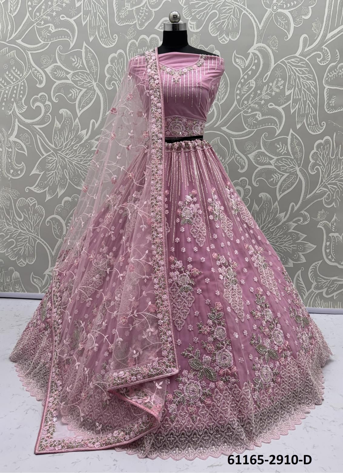 SERIES 2908-2916 - Catalog # 61165 (Set of 29 Semi-Stitched Lehengas) MADE IN INDIA BY DESI MUSE