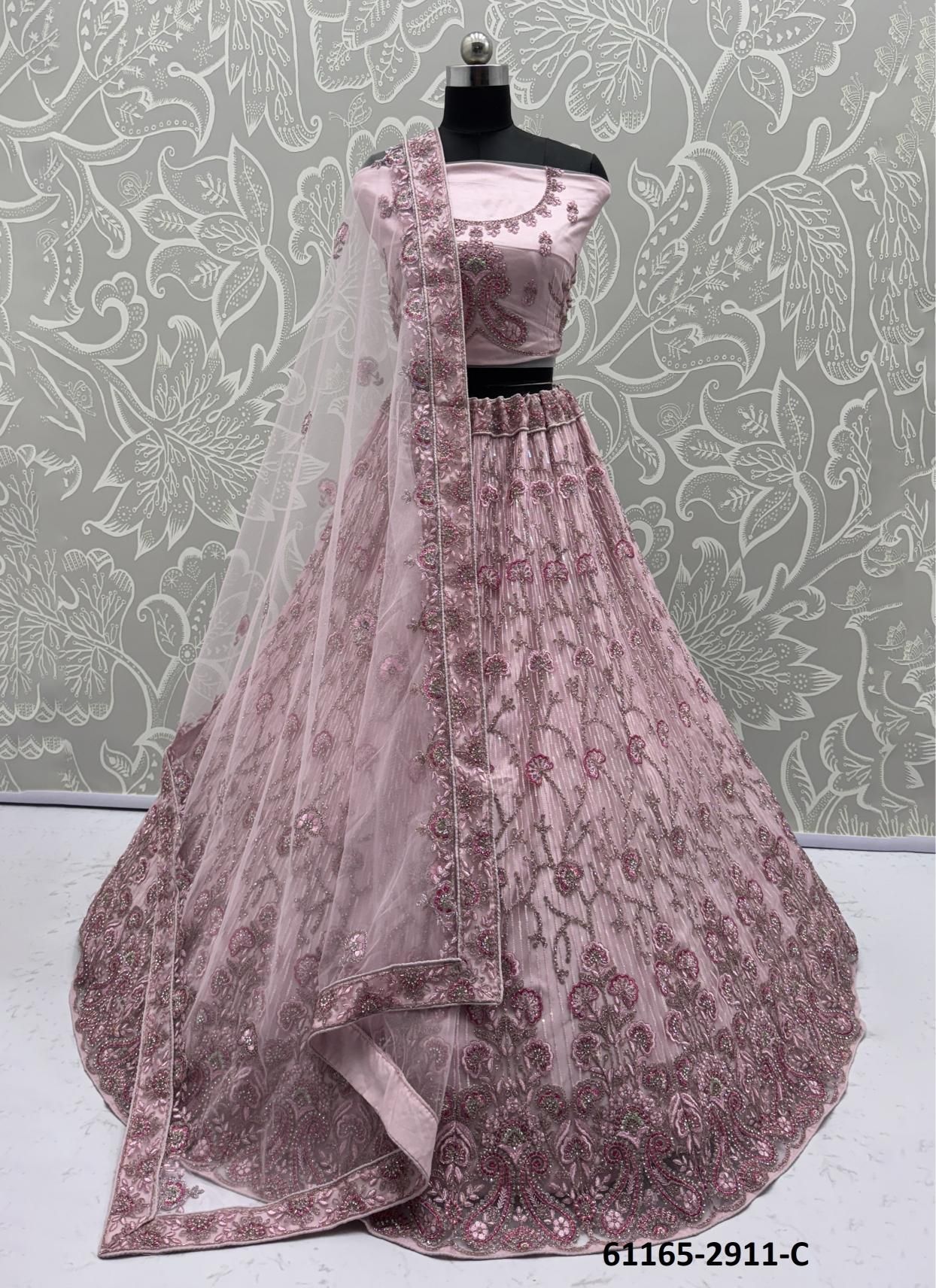SERIES 2908-2916 - Catalog # 61165 (Set of 29 Semi-Stitched Lehengas) MADE IN INDIA BY DESI MUSE