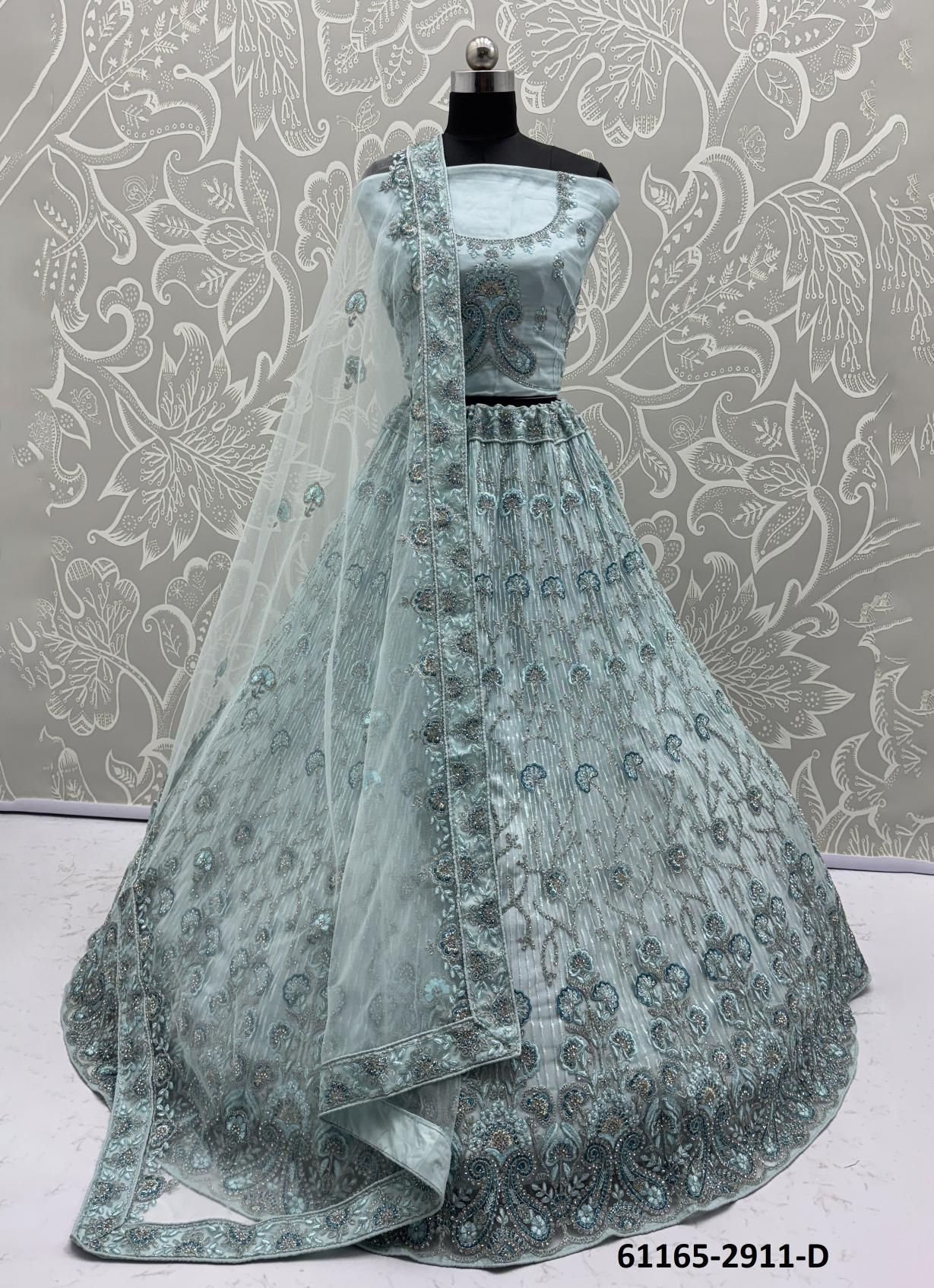 SERIES 2908-2916 - Catalog # 61165 (Set of 29 Semi-Stitched Lehengas) MADE IN INDIA BY DESI MUSE