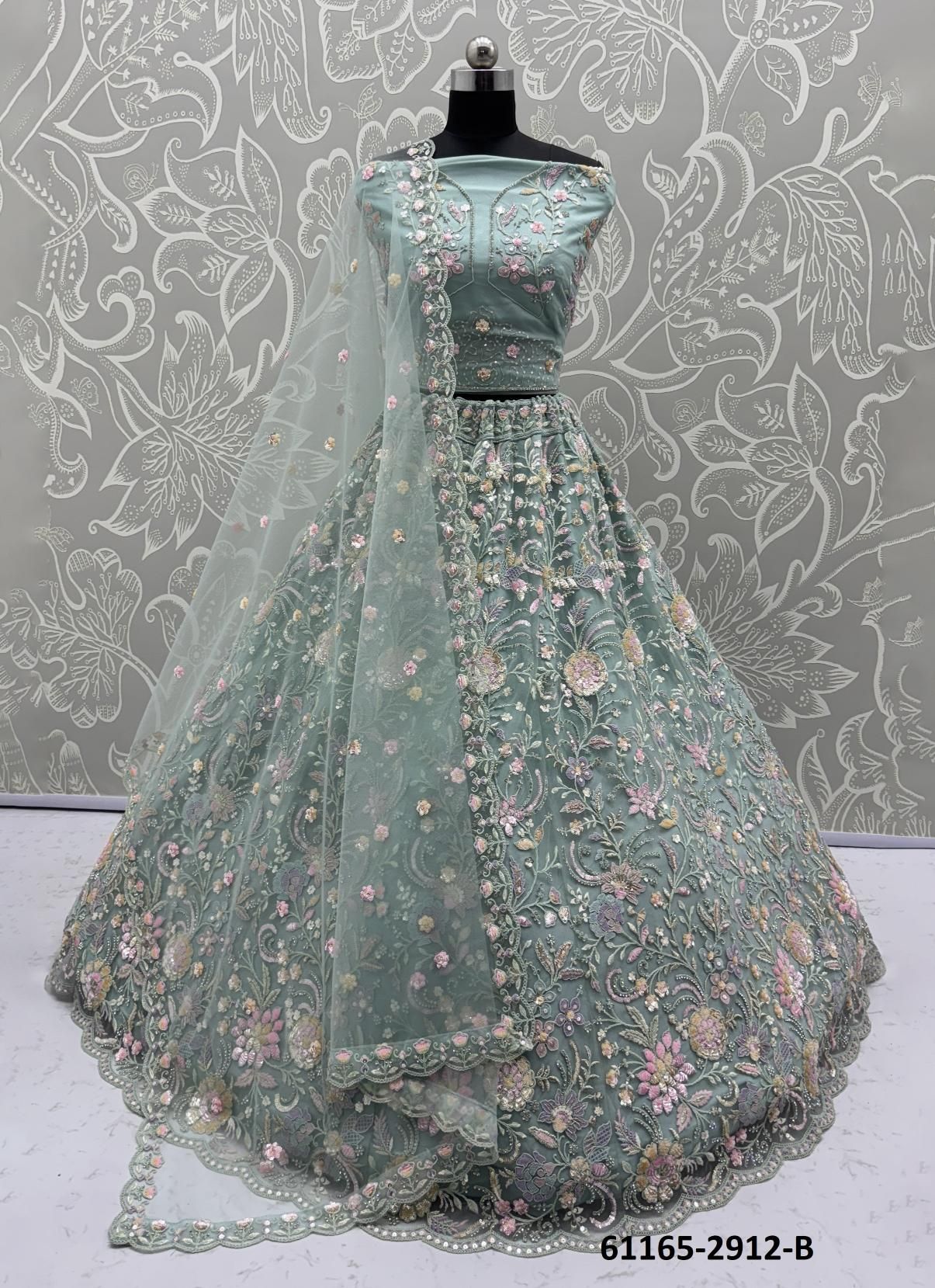 SERIES 2908-2916 - Catalog # 61165 (Set of 29 Semi-Stitched Lehengas) MADE IN INDIA BY DESI MUSE