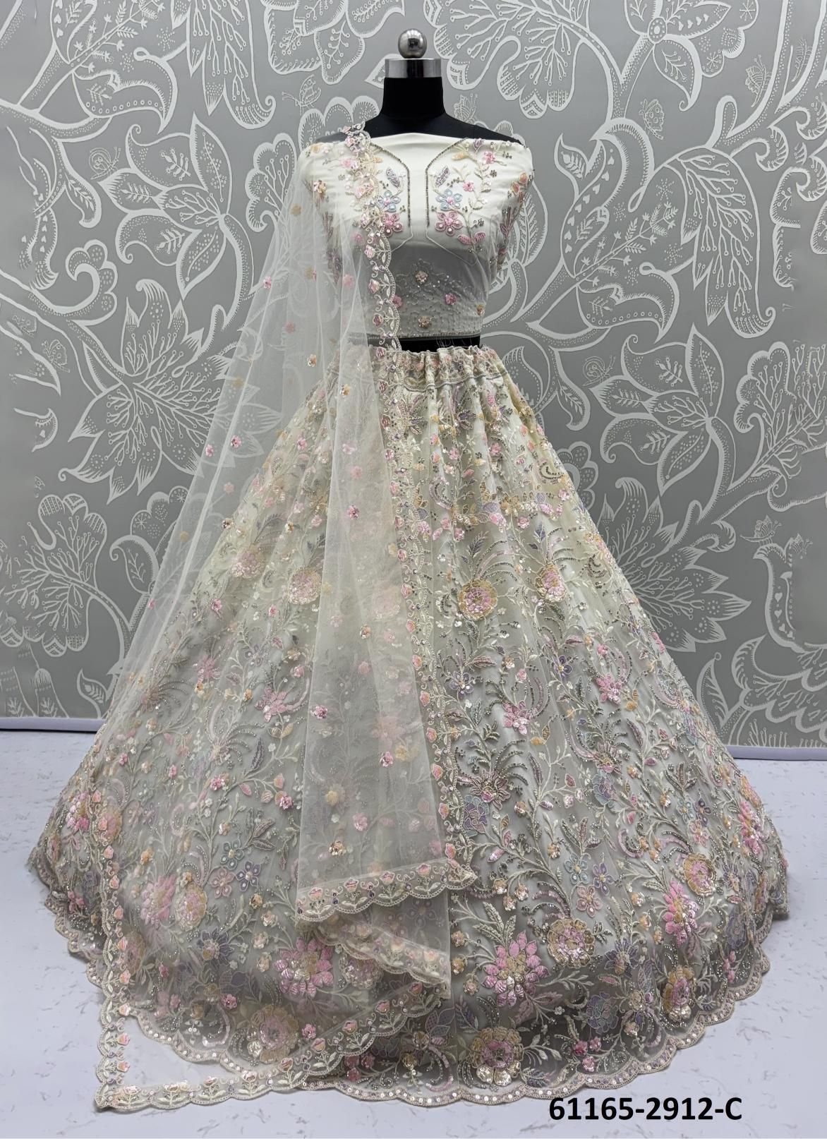 SERIES 2908-2916 - Catalog # 61165 (Set of 29 Semi-Stitched Lehengas) MADE IN INDIA BY DESI MUSE