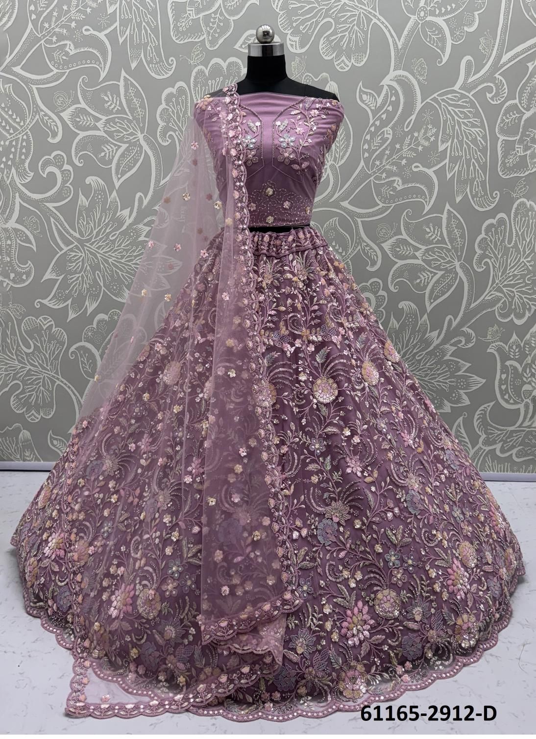 SERIES 2908-2916 - Catalog # 61165 (Set of 29 Semi-Stitched Lehengas) MADE IN INDIA BY DESI MUSE