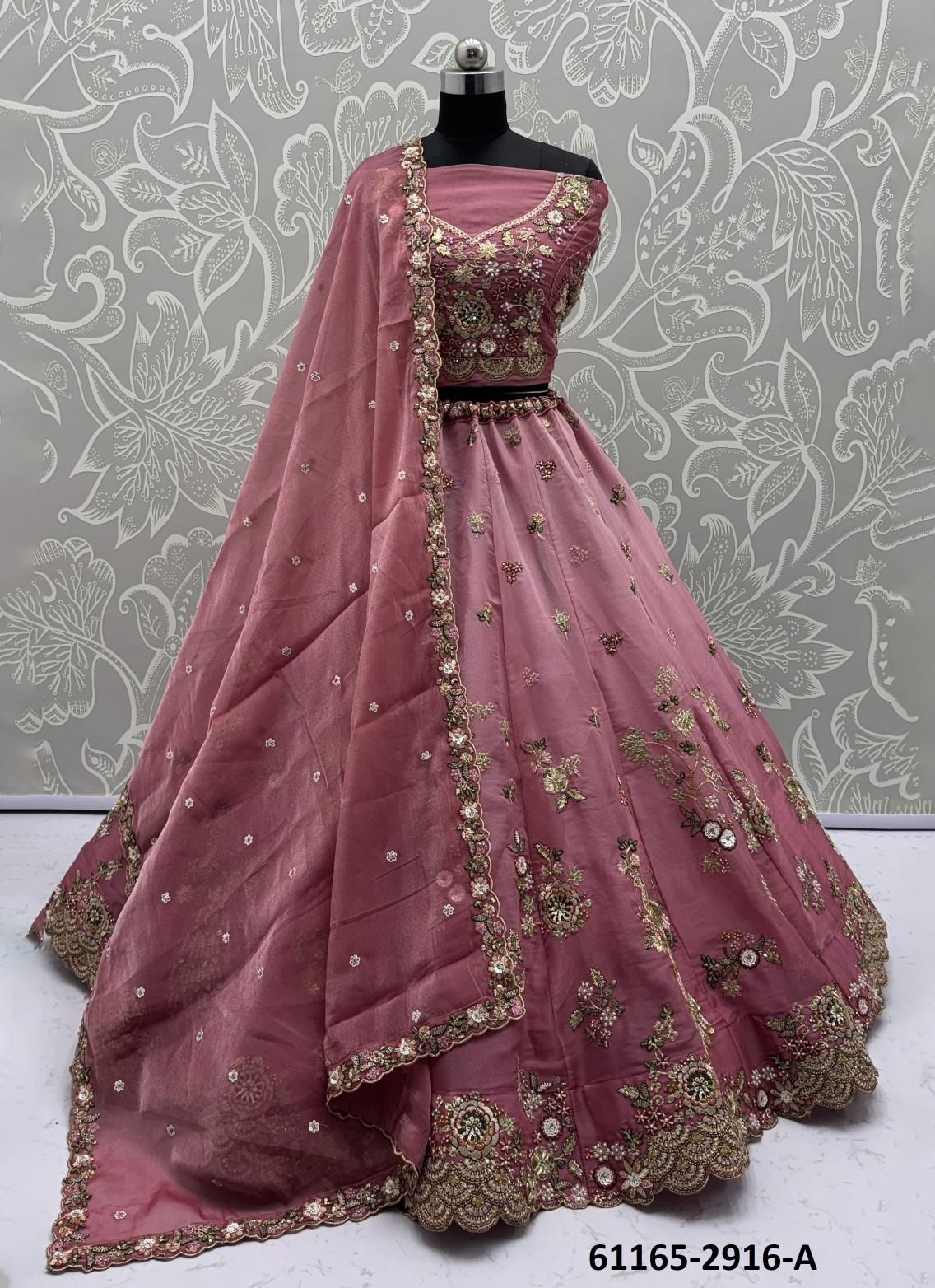 SERIES 2908-2916 - Catalog # 61165 (Set of 29 Semi-Stitched Lehengas) MADE IN INDIA BY DESI MUSE