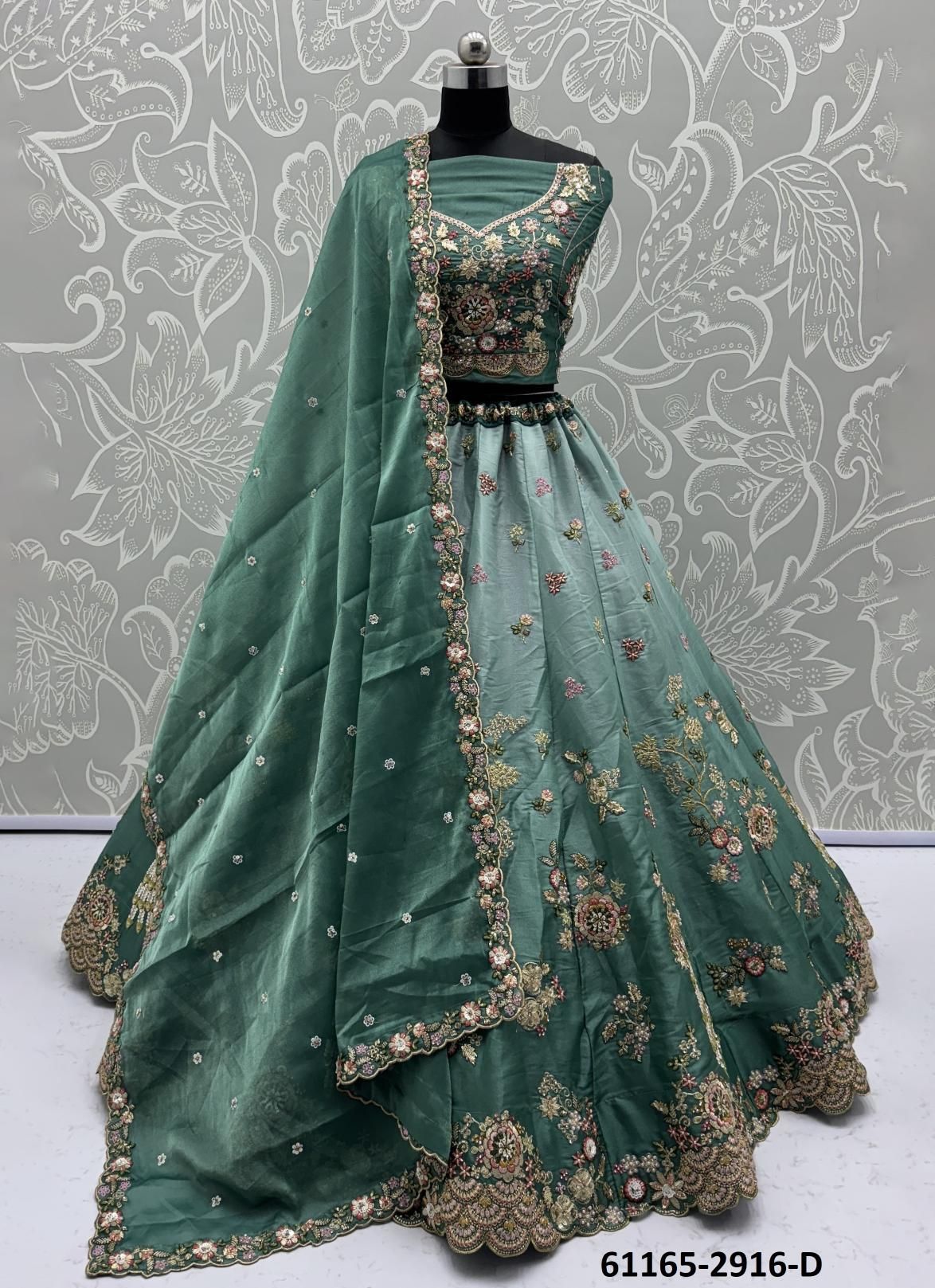 SERIES 2908-2916 - Catalog # 61165 (Set of 29 Semi-Stitched Lehengas) MADE IN INDIA BY DESI MUSE