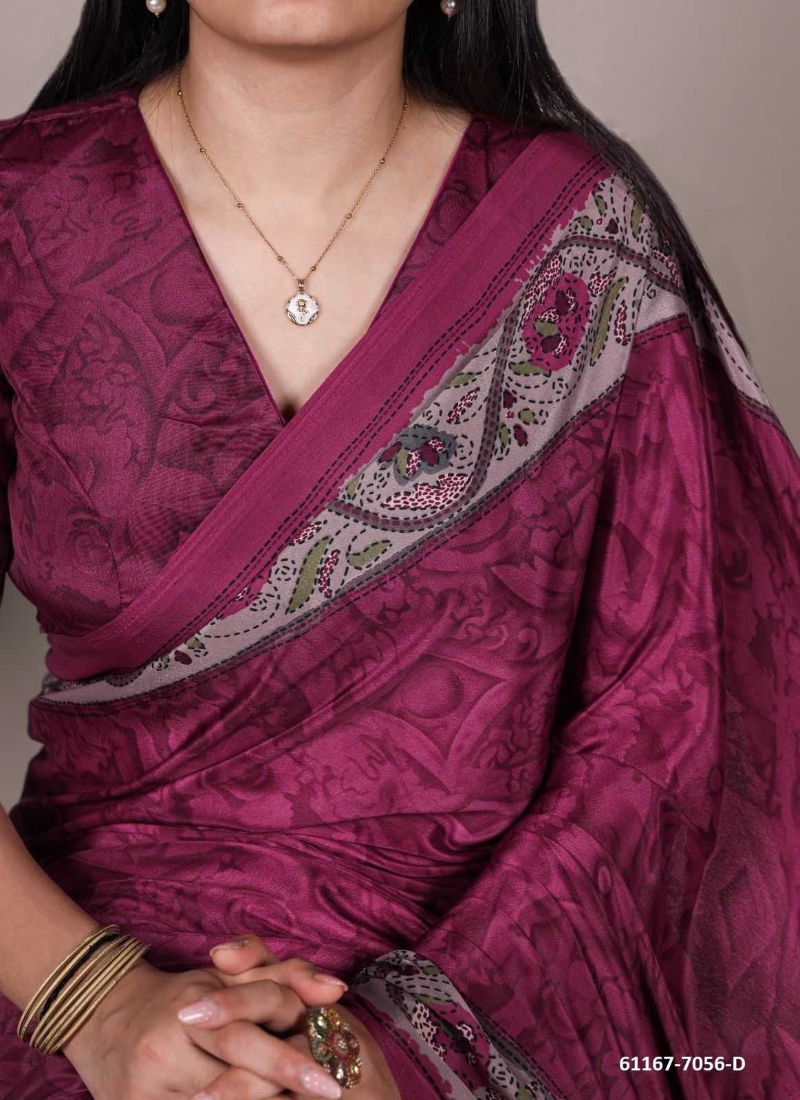 CREPE PRINTS 7056 - Catalog # 61167 (Set of 4 Sarees) MADE IN INDIA BY AABHARAN CREPE PRINTS 7056 - Catalog # 61167 (Set of 4 Sarees) MADE IN INDIA BY AABHARAN