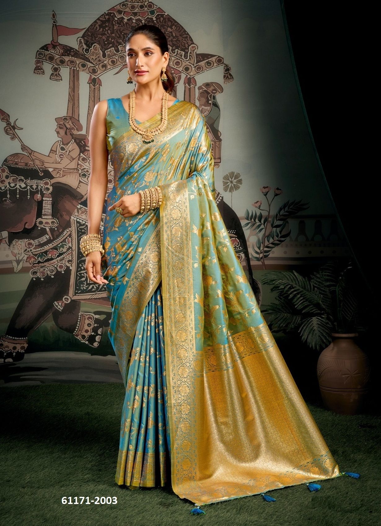 SANKSRUTI - Catalog # 61171 (Set of 4 Sarees) MADE IN INDIA BY GOBUNI SANKSRUTI - Catalog # 61171 (Set of 4 Sarees) MADE IN INDIA BY GOBUNI
