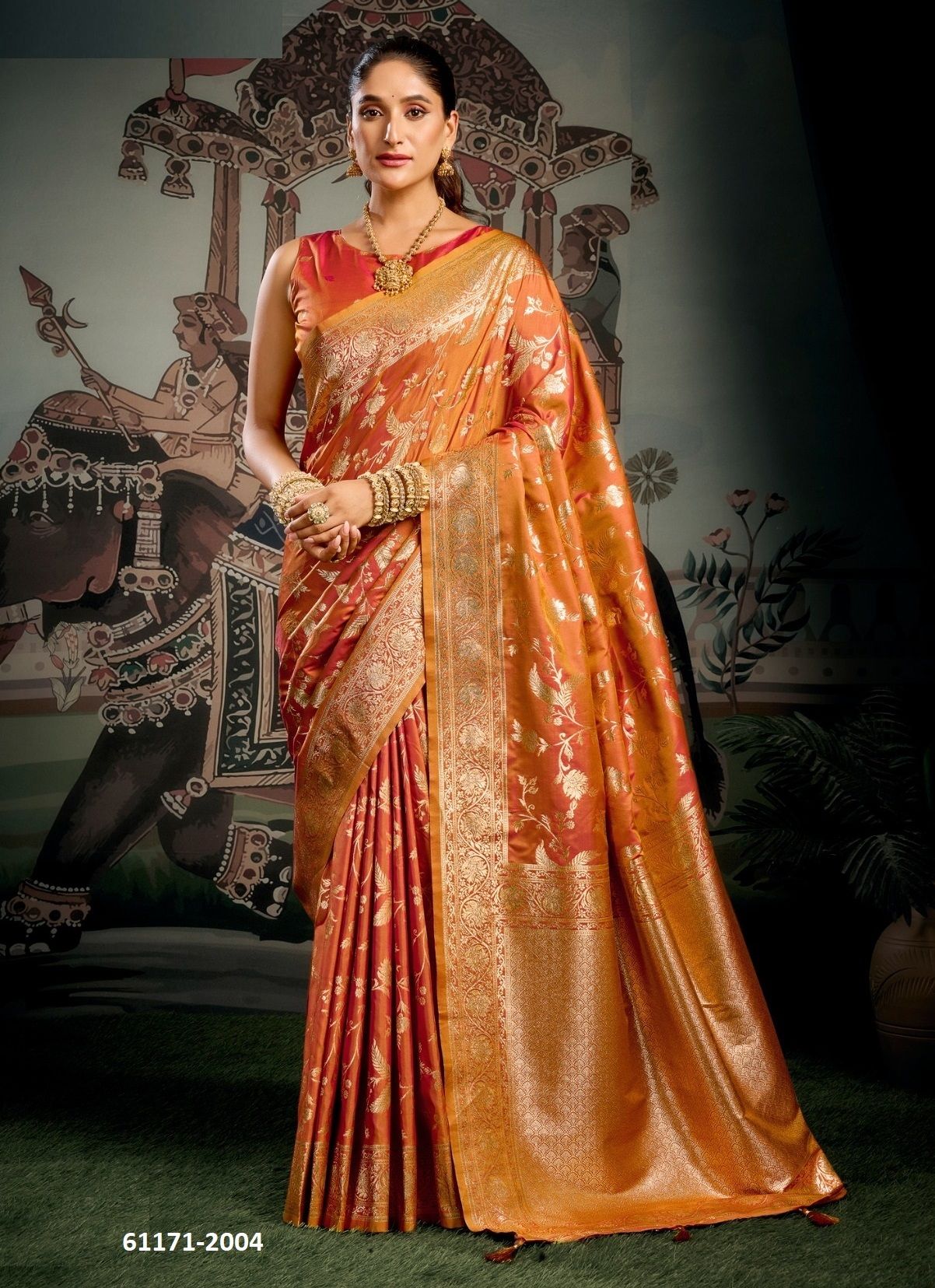 SANKSRUTI - Catalog # 61171 (Set of 4 Sarees) MADE IN INDIA BY GOBUNI SANKSRUTI - Catalog # 61171 (Set of 4 Sarees) MADE IN INDIA BY GOBUNI