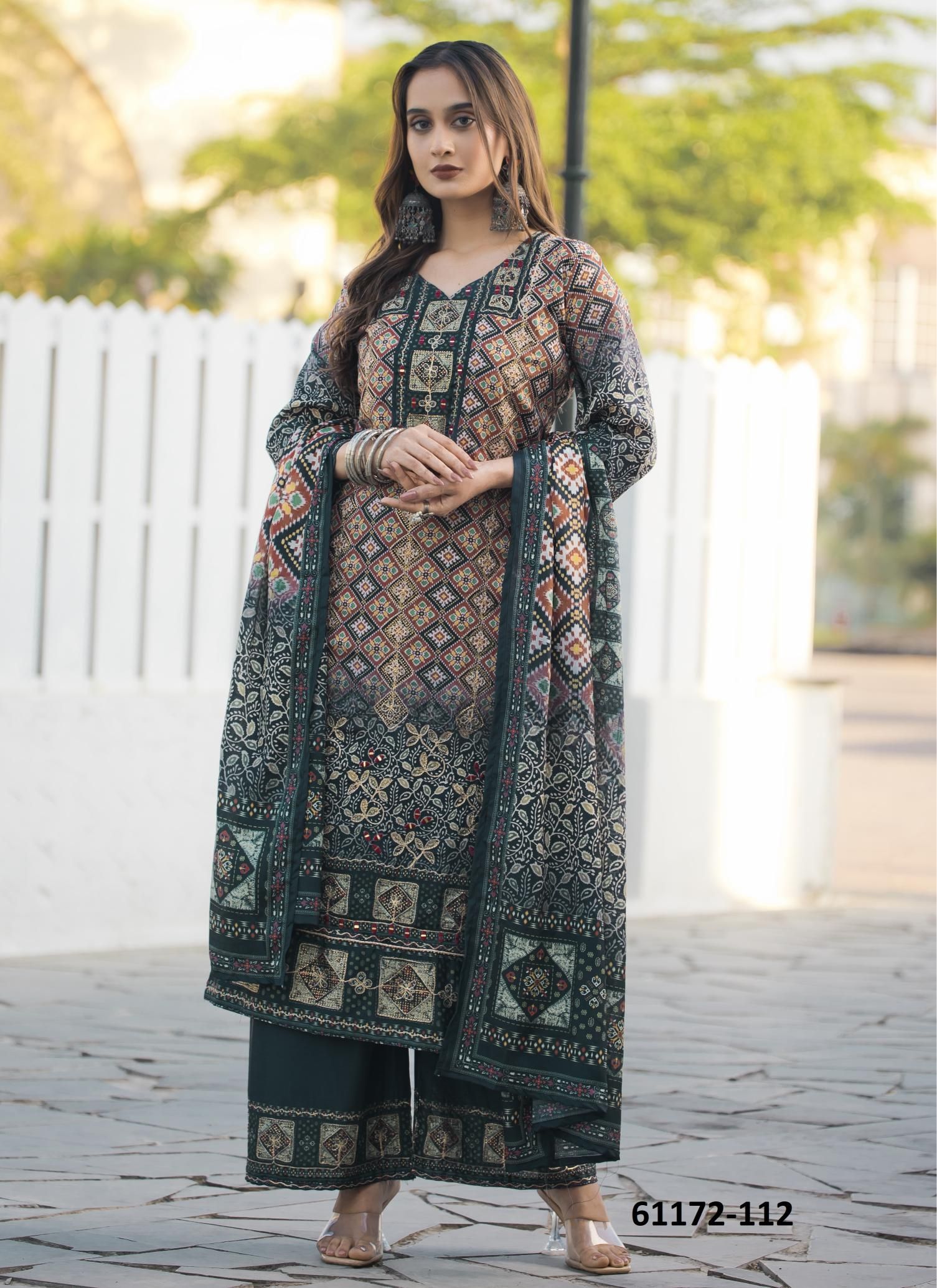 THREAD THRILL 109-112 - Catalog # 61172 (Set of 4 Readymade Salwar Suits) MADE IN INDIA BY MEHERIYA