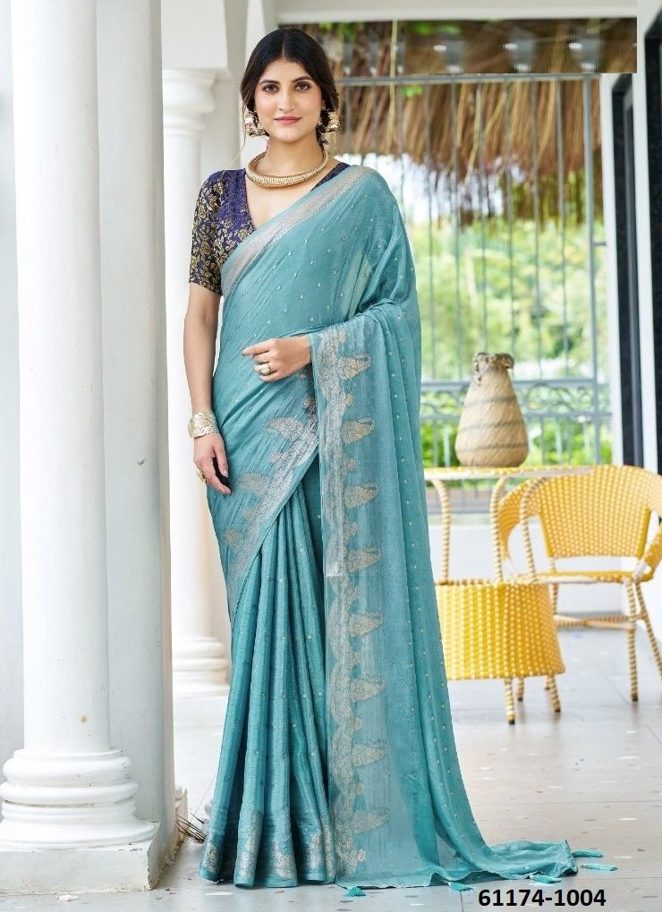 DURVA - Catalog # 61174 (Set of 10 Sarees) MADE IN INDIA BY SHUBH SHREE CREATIONS DURVA - Catalog # 61174 (Set of 10 Sarees) MADE IN INDIA BY SHUBH SHREE CREATIONS