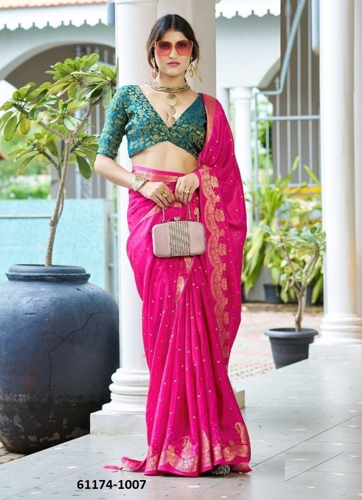 DURVA - Catalog # 61174 (Set of 10 Sarees) MADE IN INDIA BY SHUBH SHREE CREATIONS DURVA - Catalog # 61174 (Set of 10 Sarees) MADE IN INDIA BY SHUBH SHREE CREATIONS