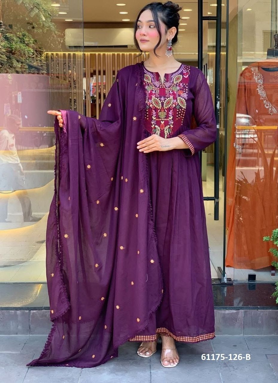 KRISHIKA - Catalog # 61175 (Set of 2 Readymade Salwar Suits) MADE IN INDIA BY MEHERIYA