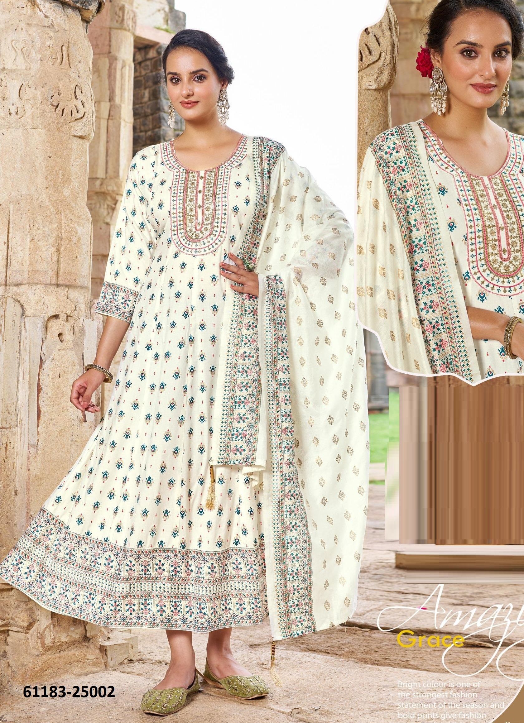 SENORITA 25 NX - Catalog # 61183 (Set of 3 Readymade Women's Kurtis / Tops) MADE IN INDIA BY BLUE HILLS
