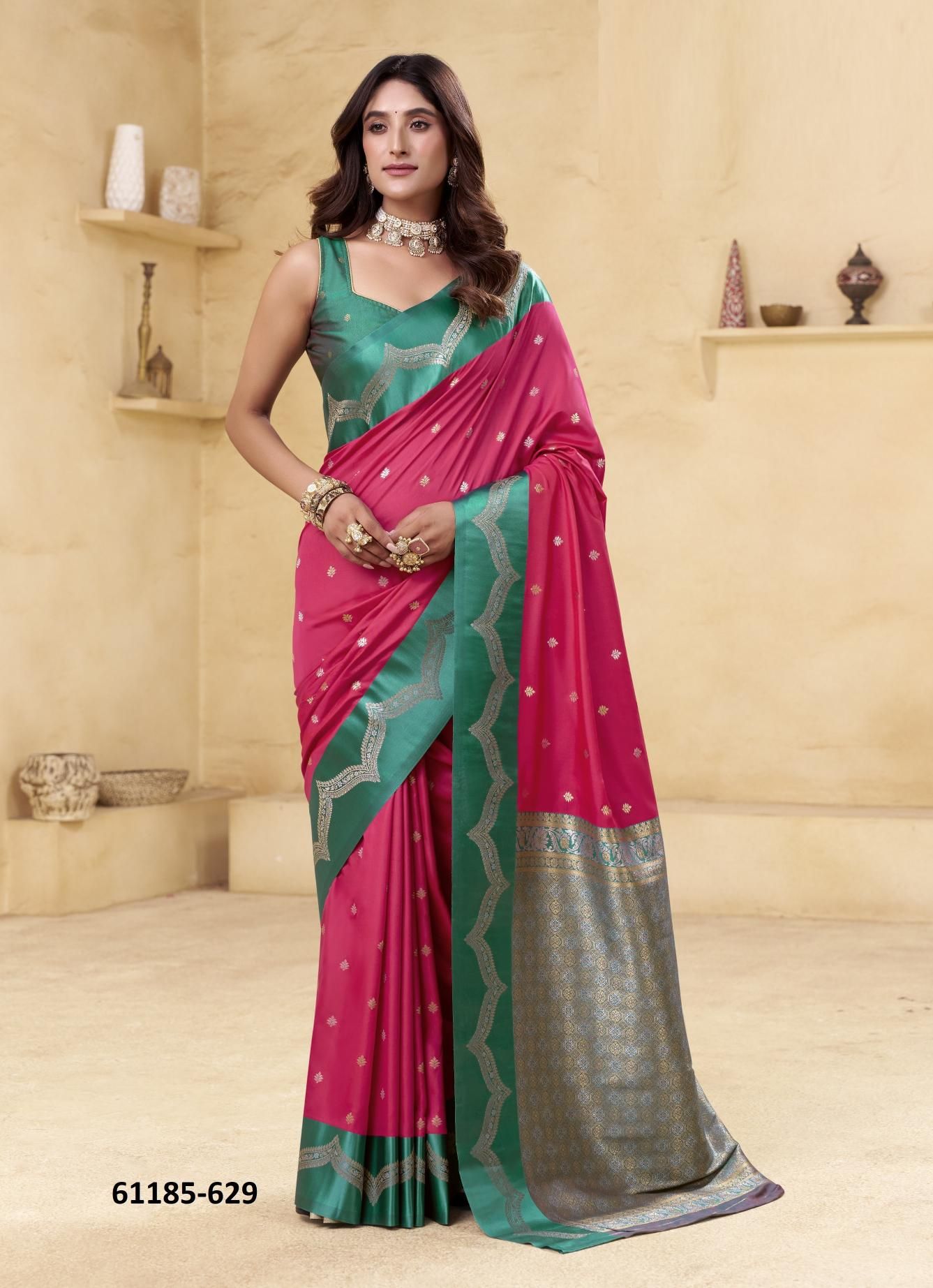 SARASWATI GHAAT - Catalog # 61185 (Set of 8 Sarees) MADE IN INDIA BY MEHERIYA SARASWATI GHAAT - Catalog # 61185 (Set of 8 Sarees) MADE IN INDIA BY MEHERIYA