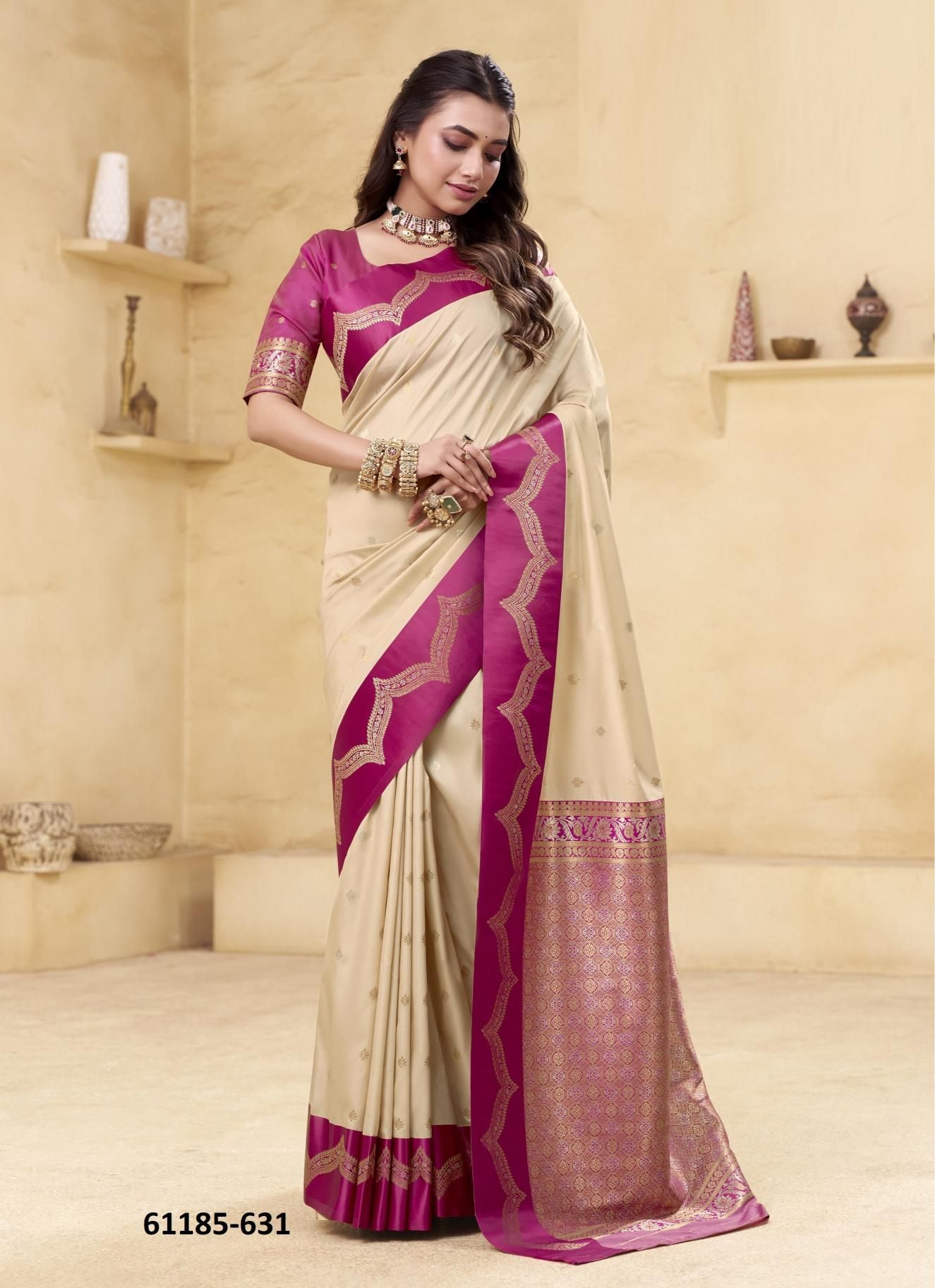 SARASWATI GHAAT - Catalog # 61185 (Set of 8 Sarees) MADE IN INDIA BY MEHERIYA SARASWATI GHAAT - Catalog # 61185 (Set of 8 Sarees) MADE IN INDIA BY MEHERIYA