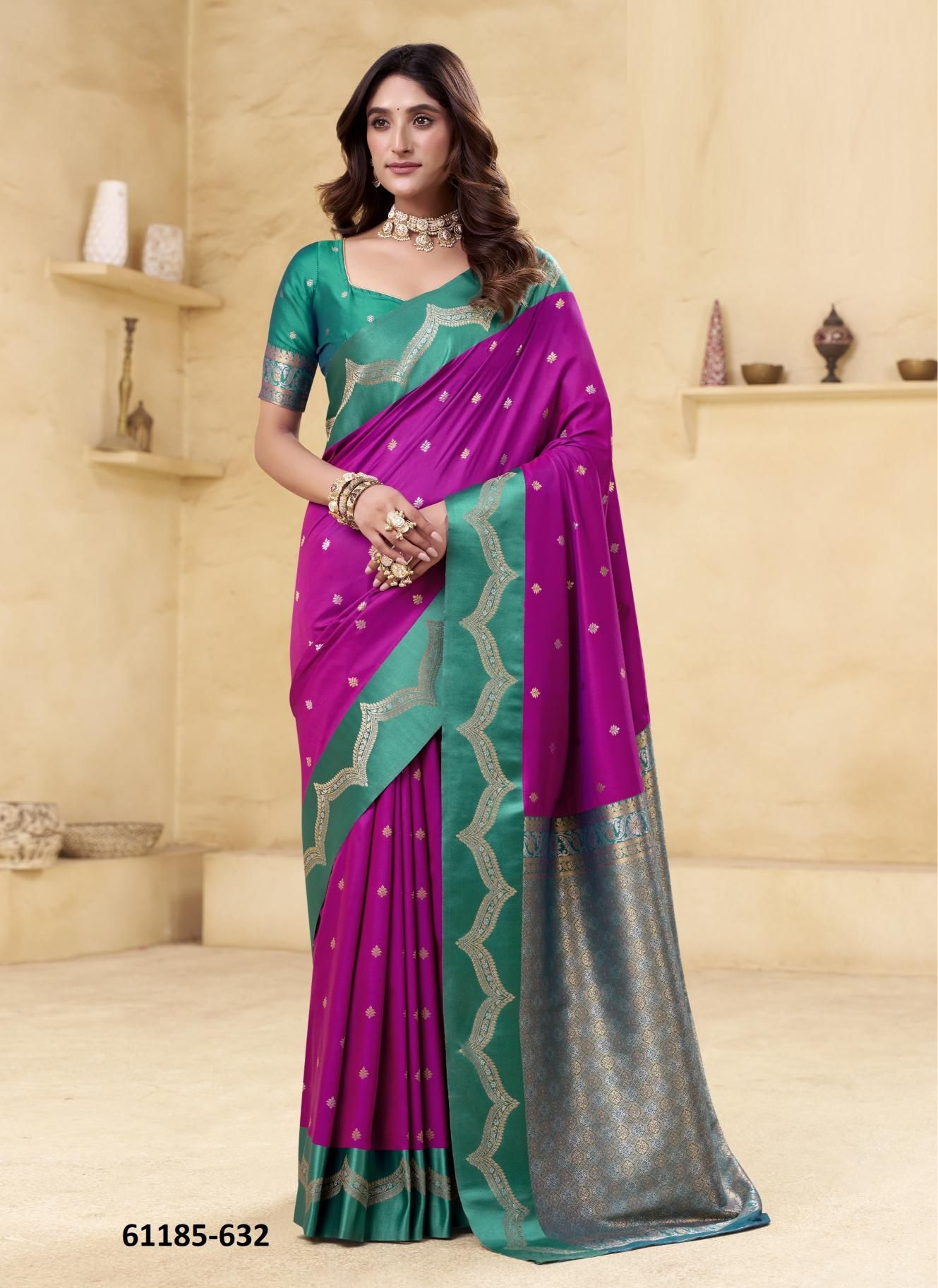 SARASWATI GHAAT - Catalog # 61185 (Set of 8 Sarees) MADE IN INDIA BY MEHERIYA SARASWATI GHAAT - Catalog # 61185 (Set of 8 Sarees) MADE IN INDIA BY MEHERIYA