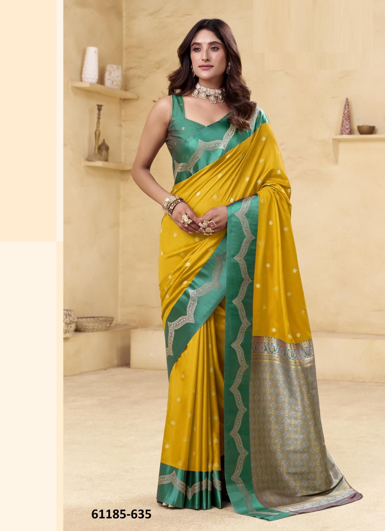 SARASWATI GHAAT - Catalog # 61185 (Set of 8 Sarees) MADE IN INDIA BY MEHERIYA SARASWATI GHAAT - Catalog # 61185 (Set of 8 Sarees) MADE IN INDIA BY MEHERIYA