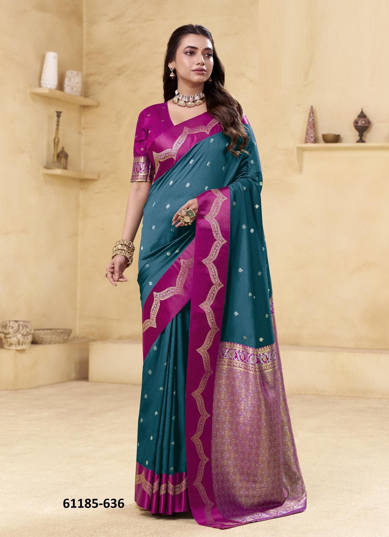 SARASWATI GHAAT - Catalog # 61185 (Set of 8 Sarees) MADE IN INDIA BY MEHERIYA SARASWATI GHAAT - Catalog # 61185 (Set of 8 Sarees) MADE IN INDIA BY MEHERIYA