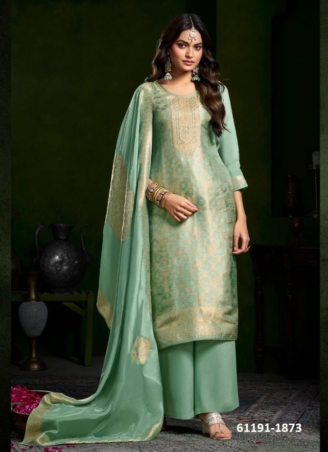 ROMEE - Catalog # 61191 (Set of 4 Semi-Stitched / Un-Stitched Suits) MADE IN INDIA BY KALARANG