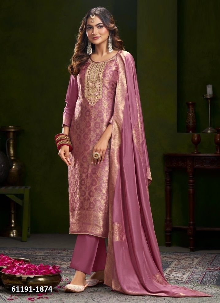 ROMEE - Catalog # 61191 (Set of 4 Semi-Stitched / Un-Stitched Suits) MADE IN INDIA BY KALARANG