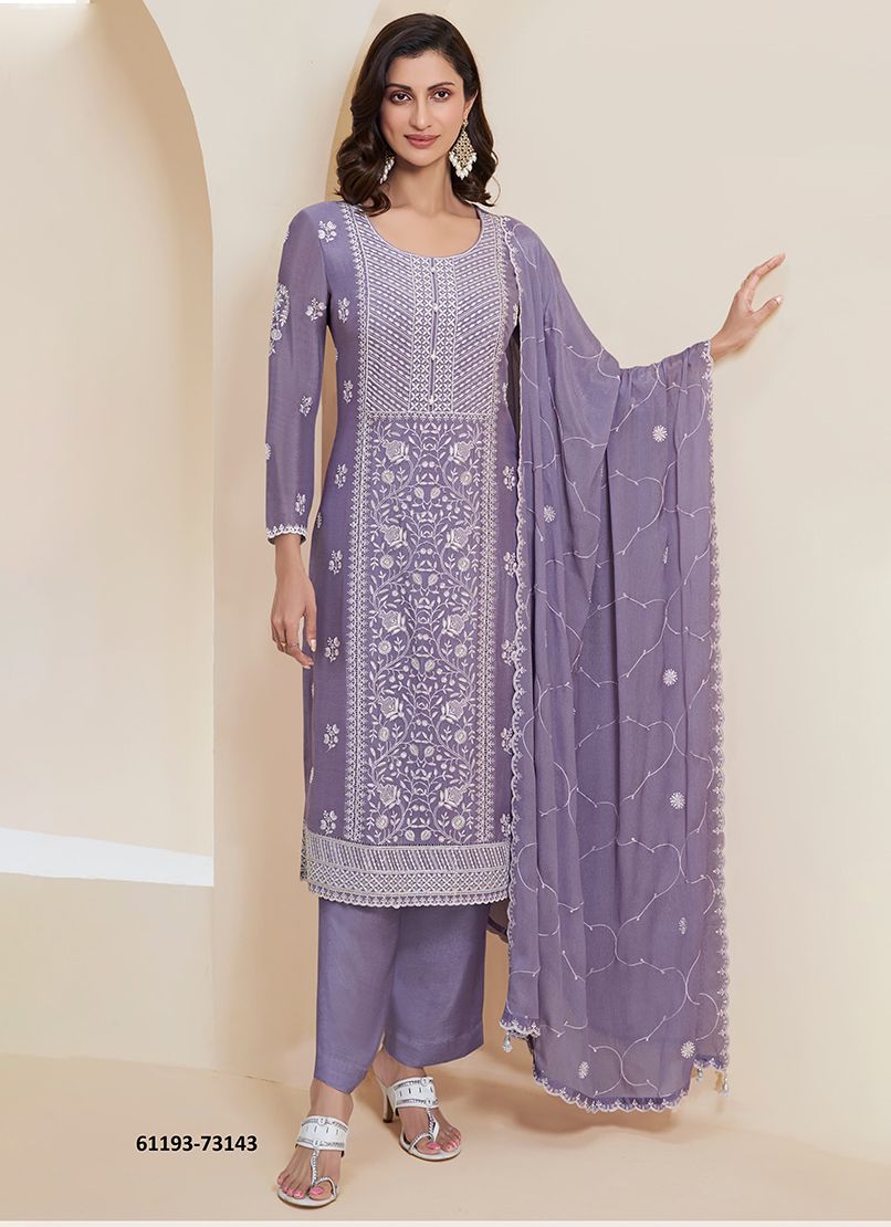 KIARA - Catalog # 61193 (Set of 4 Readymade Salwar Suits) MADE IN INDIA BY VINAY FASHION LLP