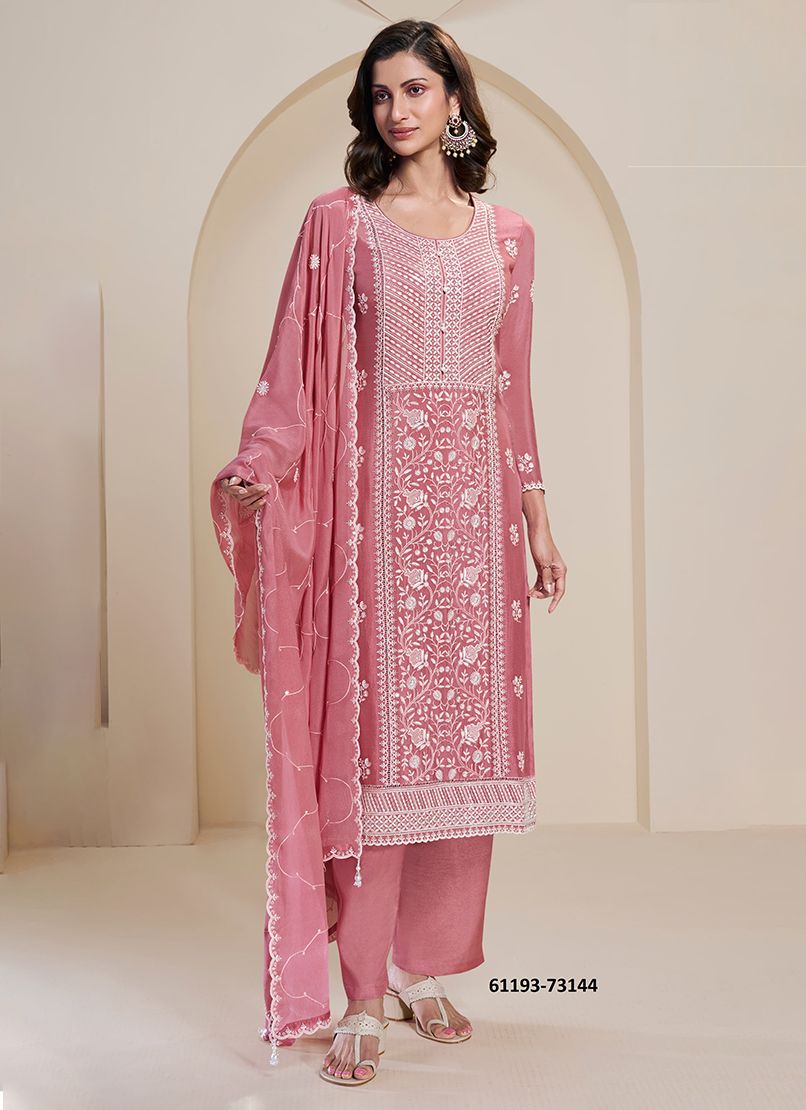 KIARA - Catalog # 61193 (Set of 4 Readymade Salwar Suits) MADE IN INDIA BY VINAY FASHION LLP